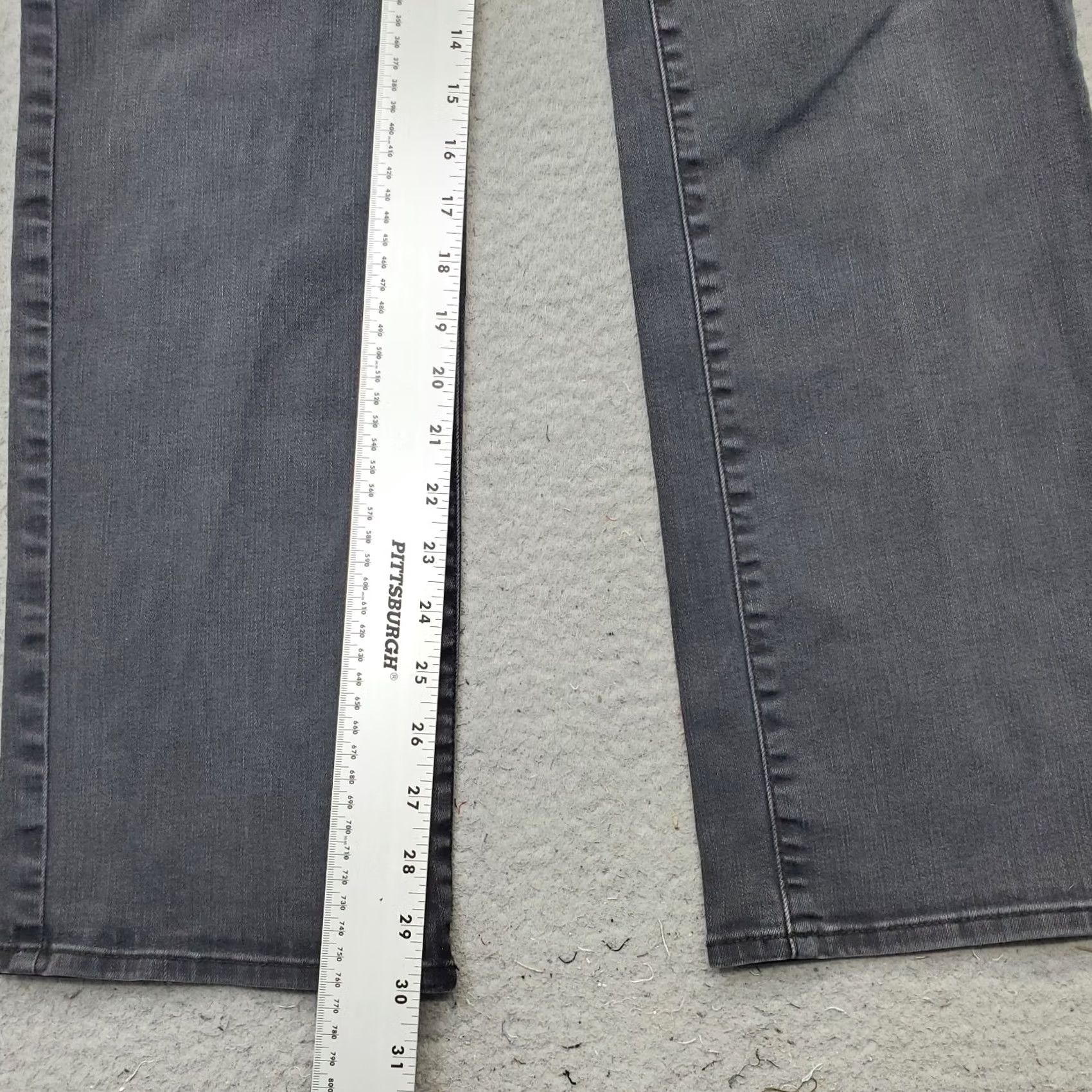 NYDJ NYDJ Womens 14 Black Denim Dark Wash 5-Pocket Straight Leg Jeans Streetwear Denim Jeans Size 36" / US 14 / IT 50 - 5 Thumbnail