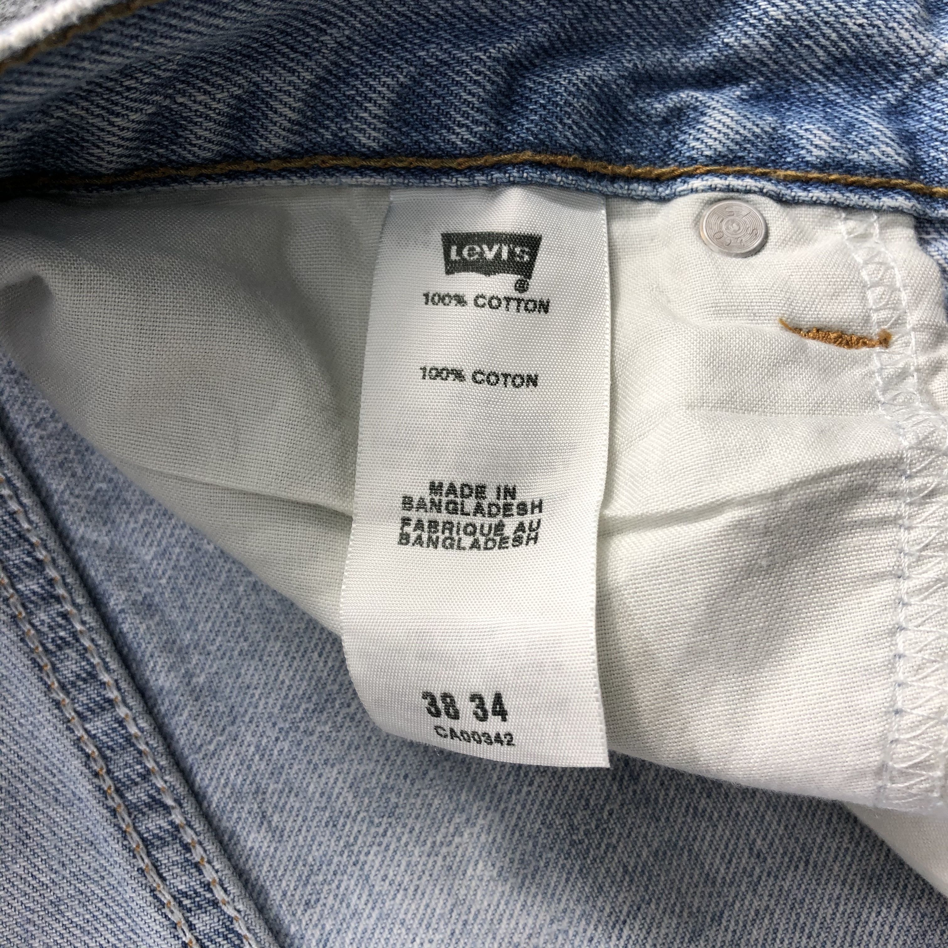 Levi's Vintage Light Wash Levis 505 Jeans-JM1202 Size US 38 / EU 54 - 11 Thumbnail