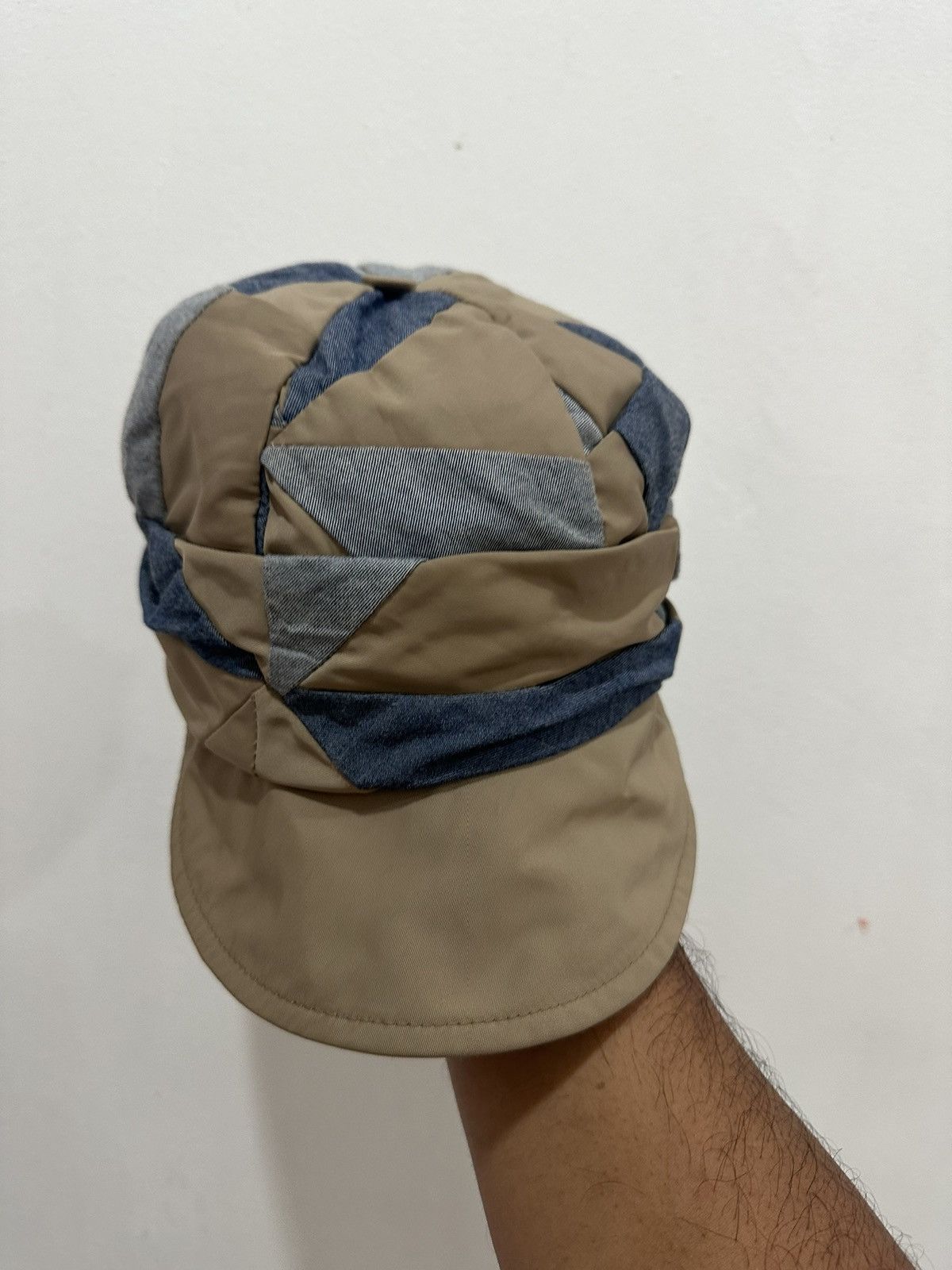 Vintage VTG Artist Hat Newsboy Patchwork By Dessiner Made in Italy Size ONE SIZE - 3 Thumbnail