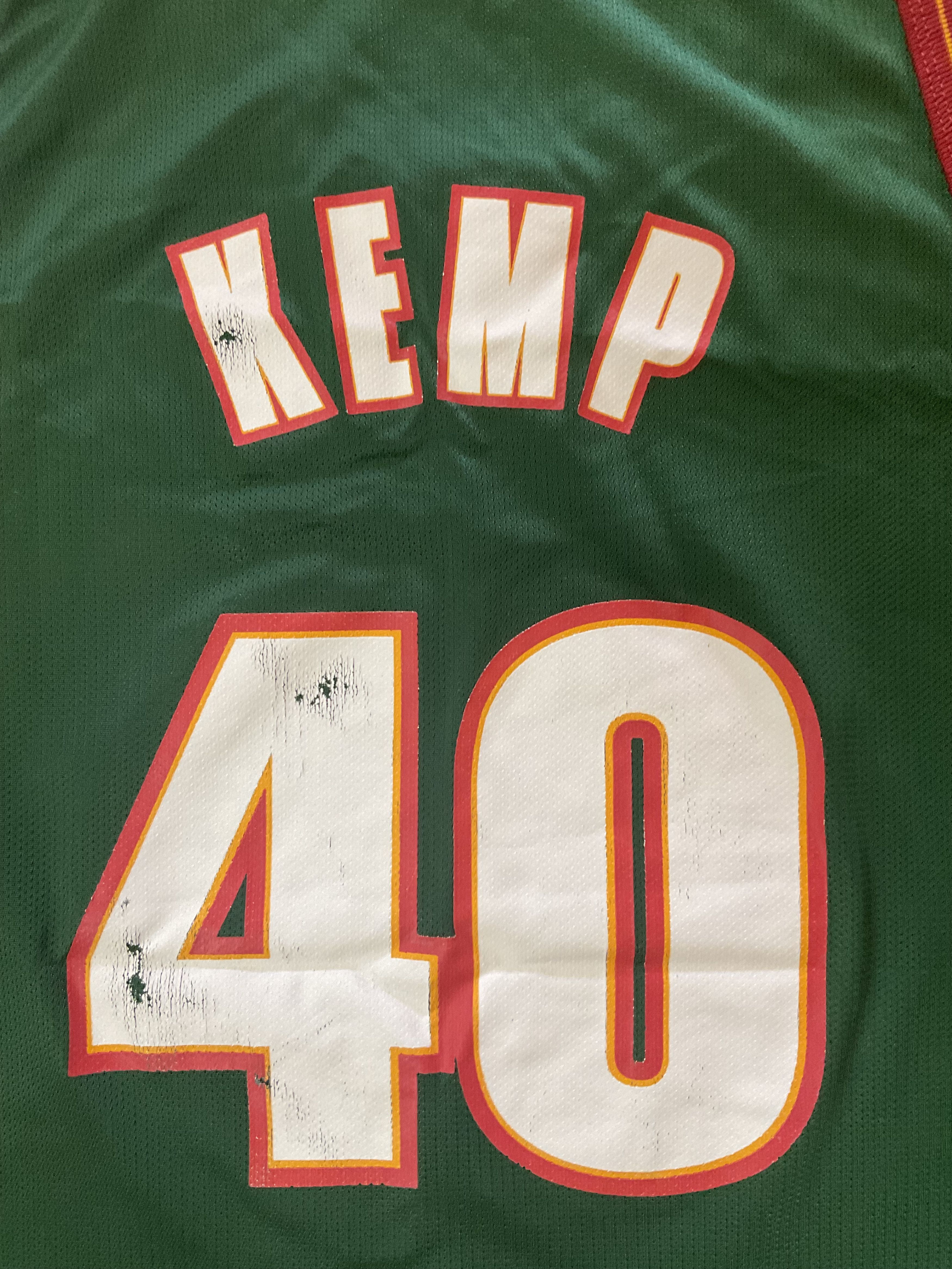 Champion Vintage Seattle SuperSonics #40 Shawn Kemp Basketball Jersey Size US L / EU 52-54 / 3 - 5 Thumbnail