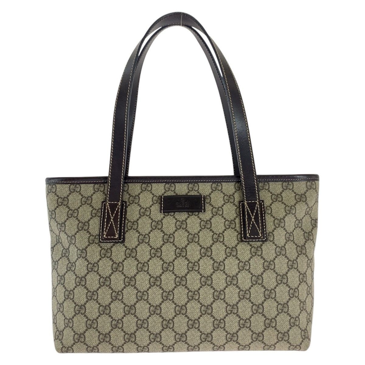 Gucci Gucci GG Supreme Canvas 2Way Tote Shoulder Bag Canvas Shoulder Bag 211138 in Beige, Women's
