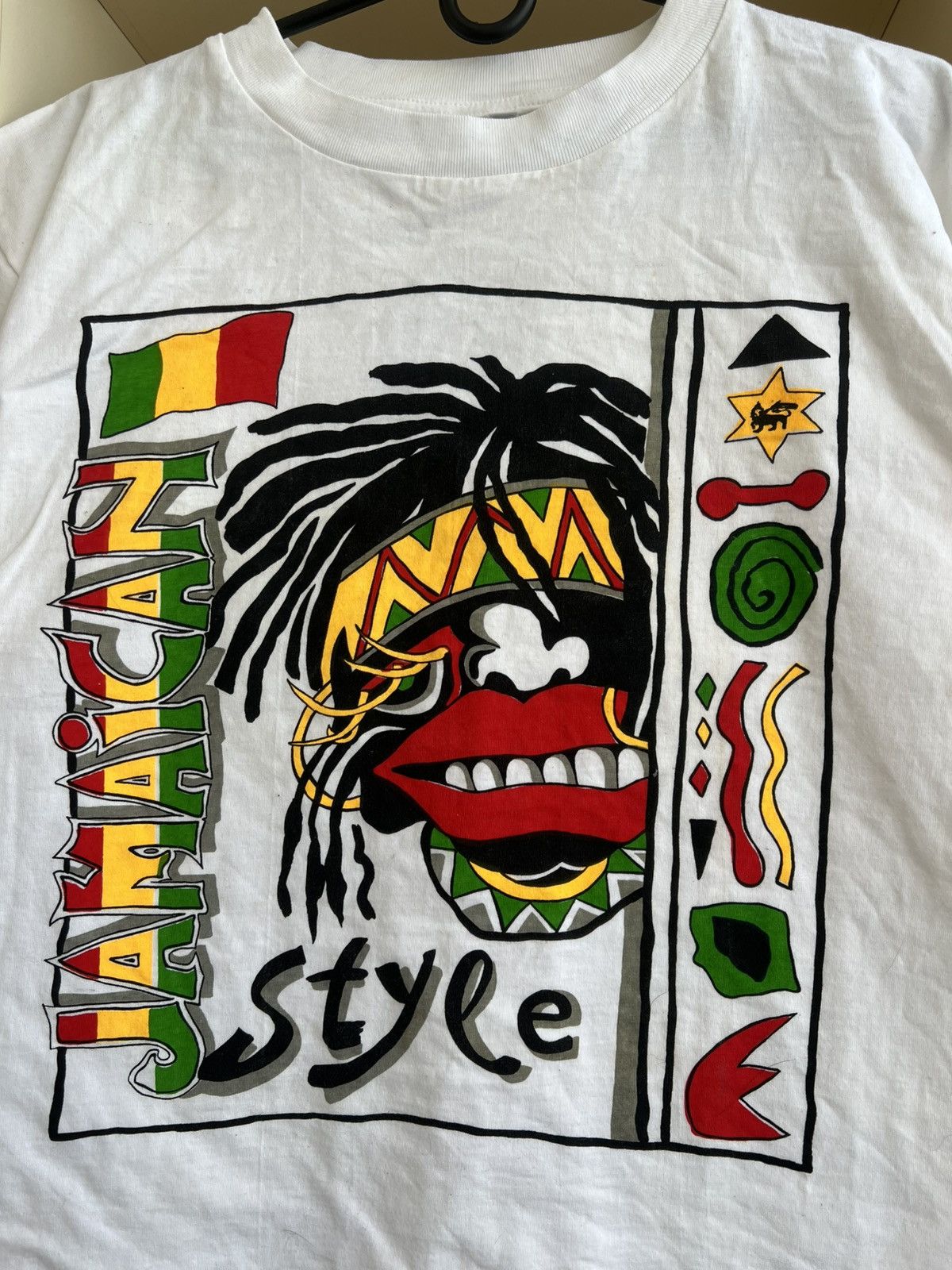 Vintage Vintage Bob Marley Jamaican Style T-Shirt Rare Rasta Freedom Size US L / EU 52-54 / 3 - 5 Thumbnail