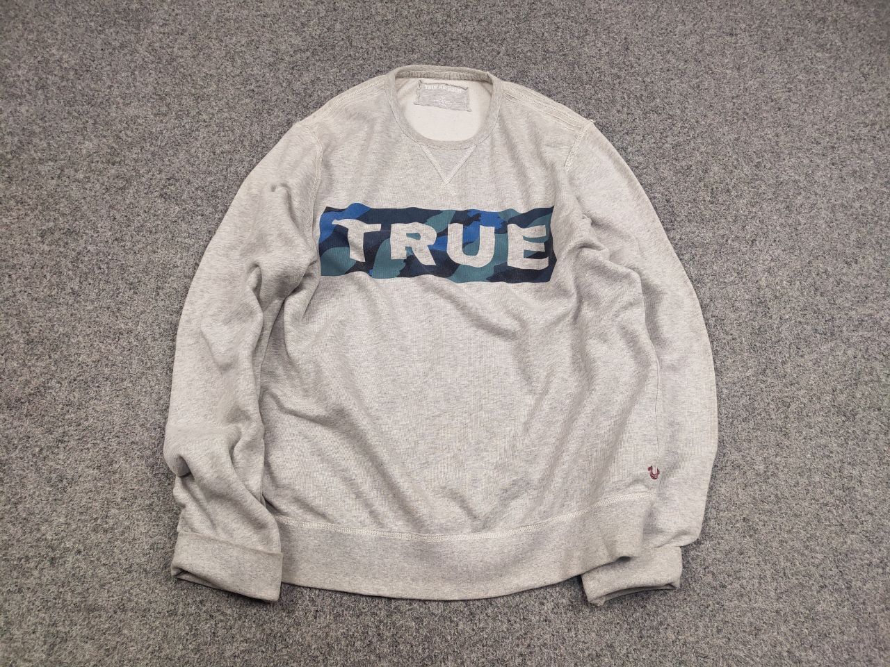 True Religion Vintage True Religion Logo Fleece Crew Chek Sweatshirt Size US XL / EU 56 / 4 - 3 Thumbnail
