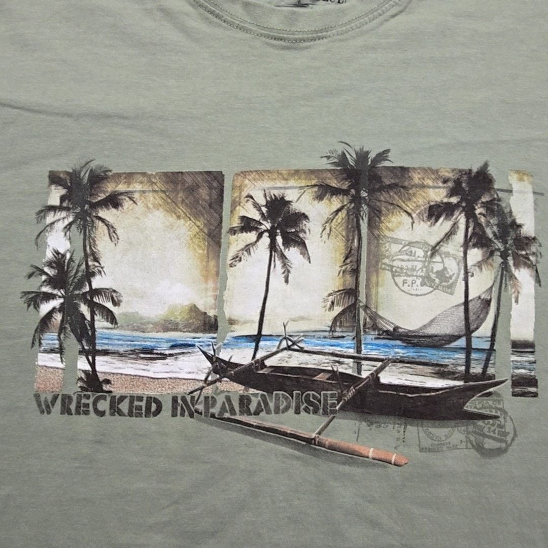 Other Newport Blue Wrecked in Paradise Green Tropical 2X Shirt Size US XXL / EU 58 / 5 - 2 Thumbnail
