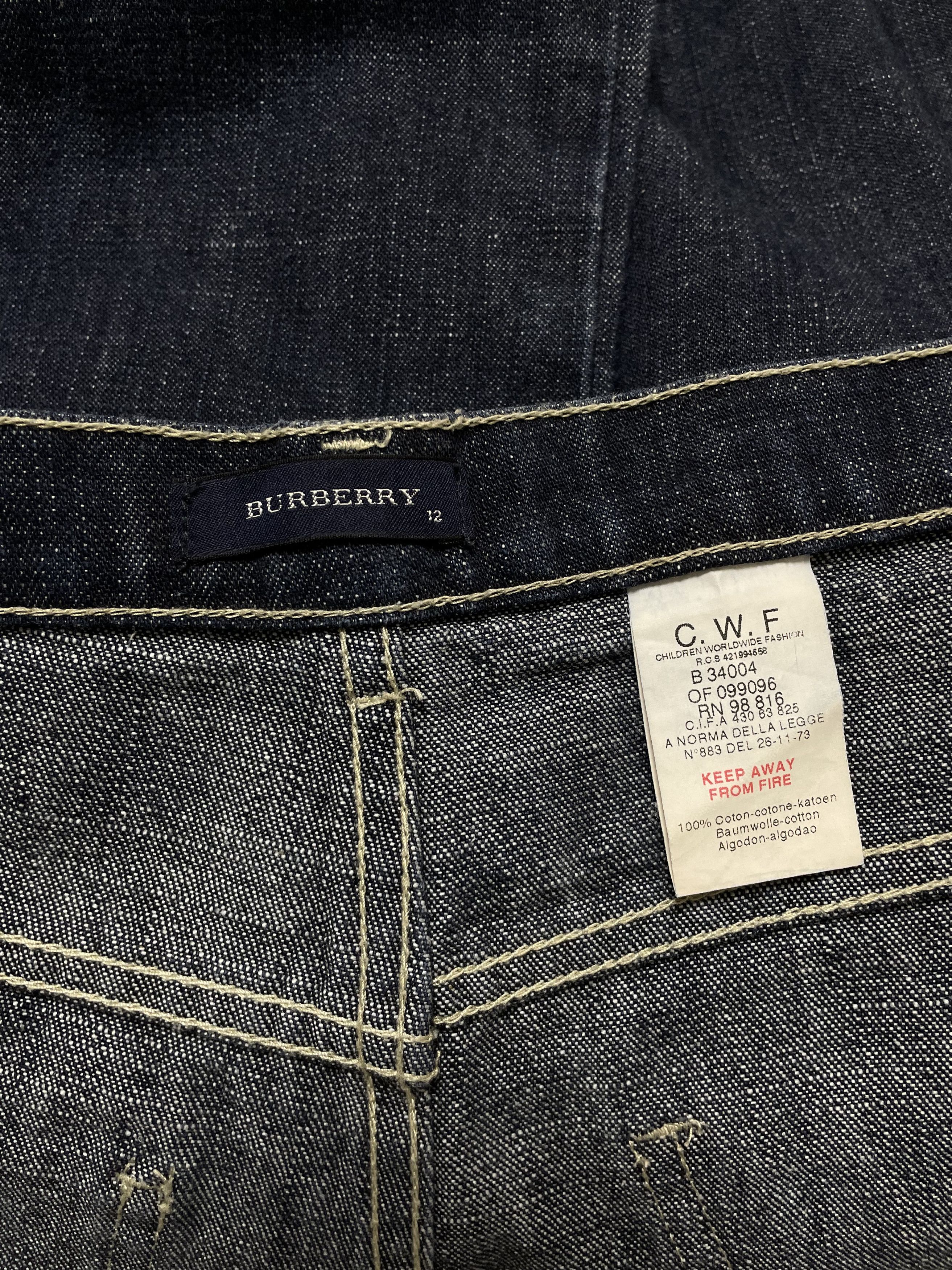 Burberry BURBERRY Jeans Denim Nova Check Pants 12Y Kids Size 12 Years Size 26" / US 2 / IT 38 - 9 Thumbnail
