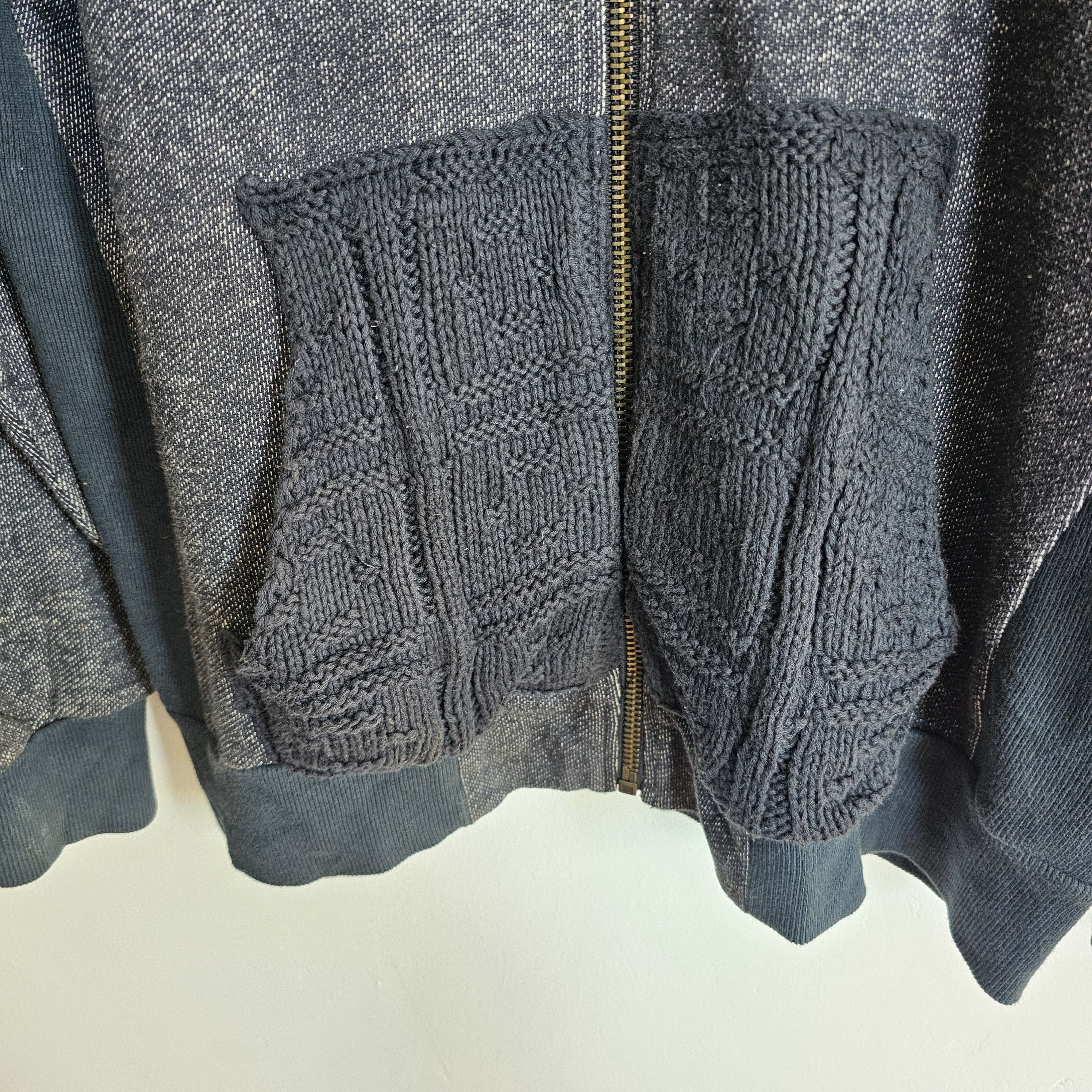 If Six Was Nine Fur Hoodie Hybrid Knit Revival Size US L / EU 52-54 / 3 - 3 Thumbnail