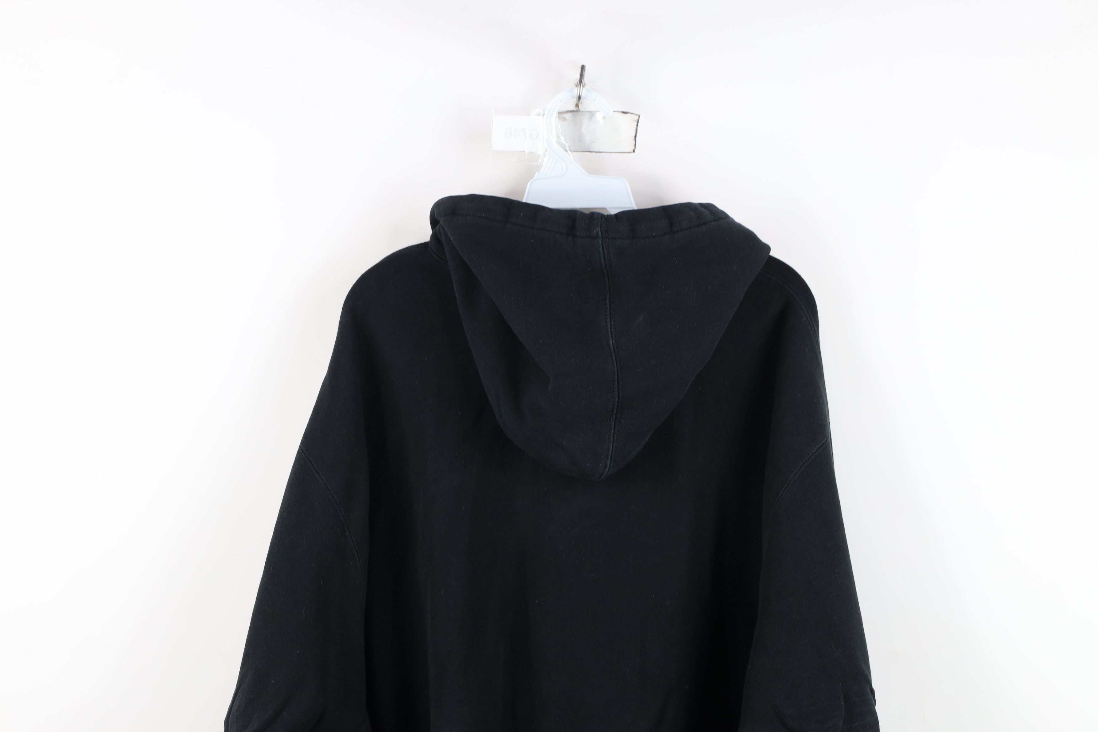 Vintage Vintage 90s Heavyweight Wayne State University Hoodie Black Size US XXL / EU 58 / 5 - 16 Thumbnail