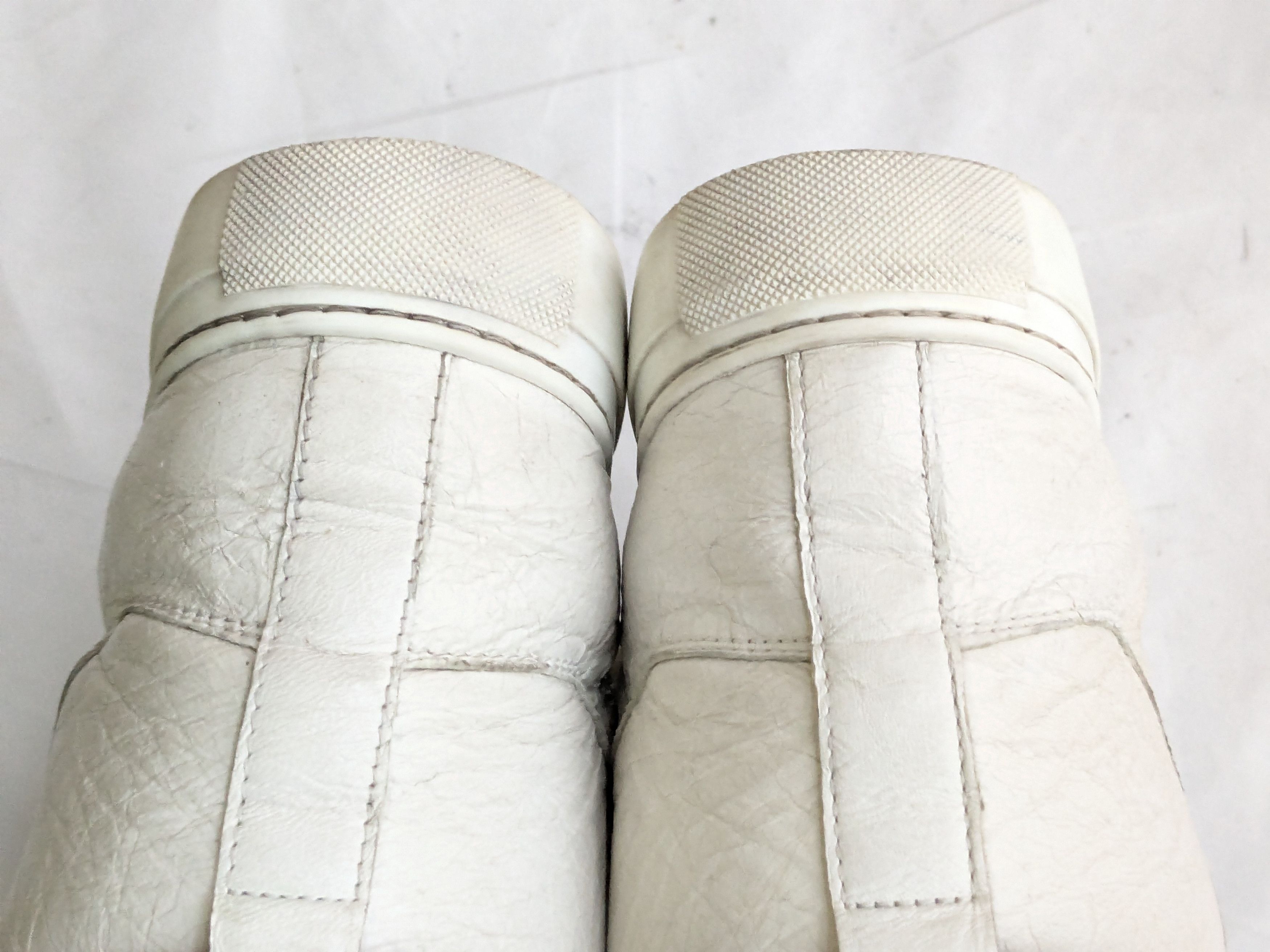 Balenciaga Balenciaga Arena White 7 Leather High Tops Lace Up Size US 7 / EU 40 - 13 Thumbnail