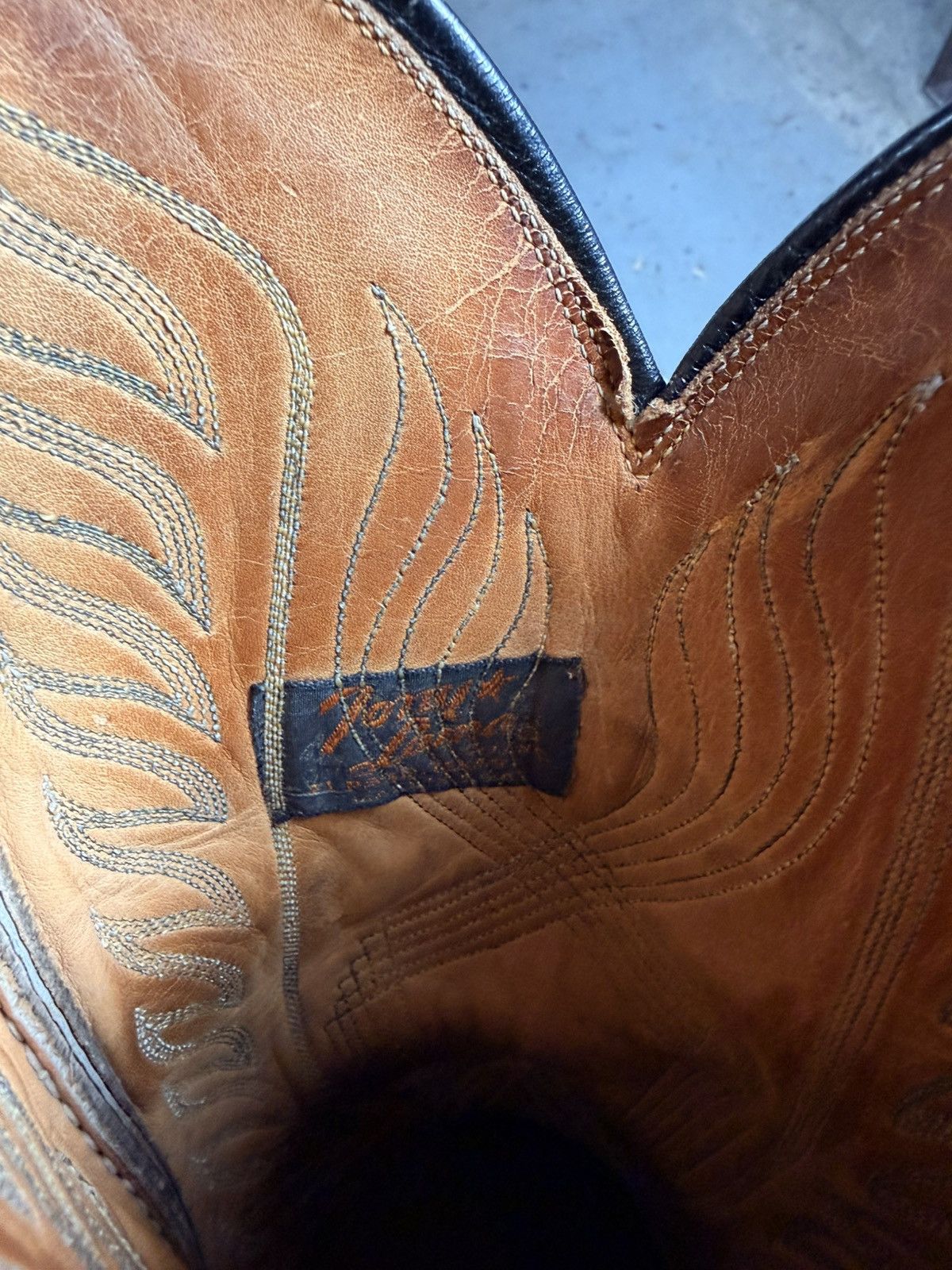 Tony Lama 80s Vintage Tony Lama Black Teju Lizard Skin Cowboy Boots Size US 10 / EU 43 - 4 Thumbnail