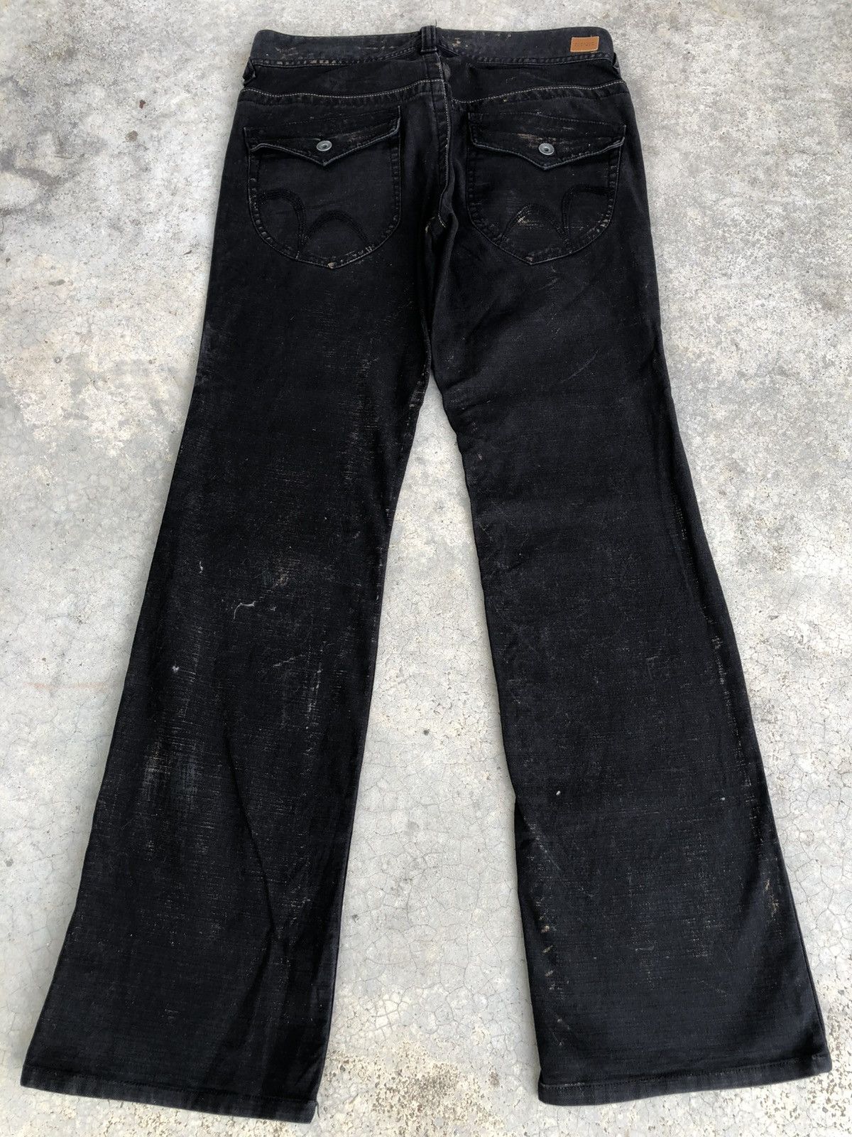 If Six Was Nine Nicole Club Flared Jeans Wax Jeans Distressed Size US 32 / EU 48 - 2 Thumbnail