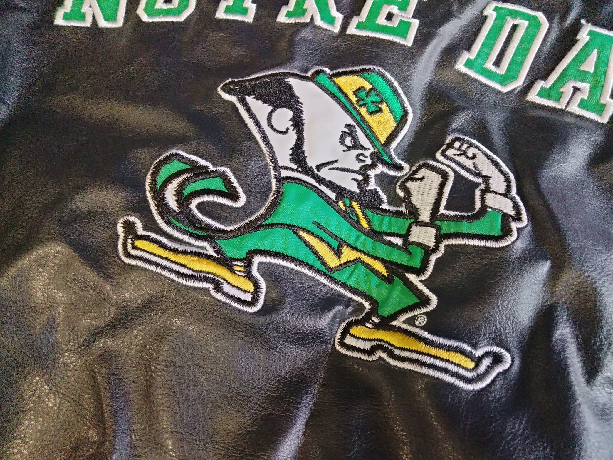 Steve And Barrys Notre Dame Fighting Irish XXL Bomber Varsity Style Jacket Size US XXL / EU 58 / 5 - 13 Thumbnail