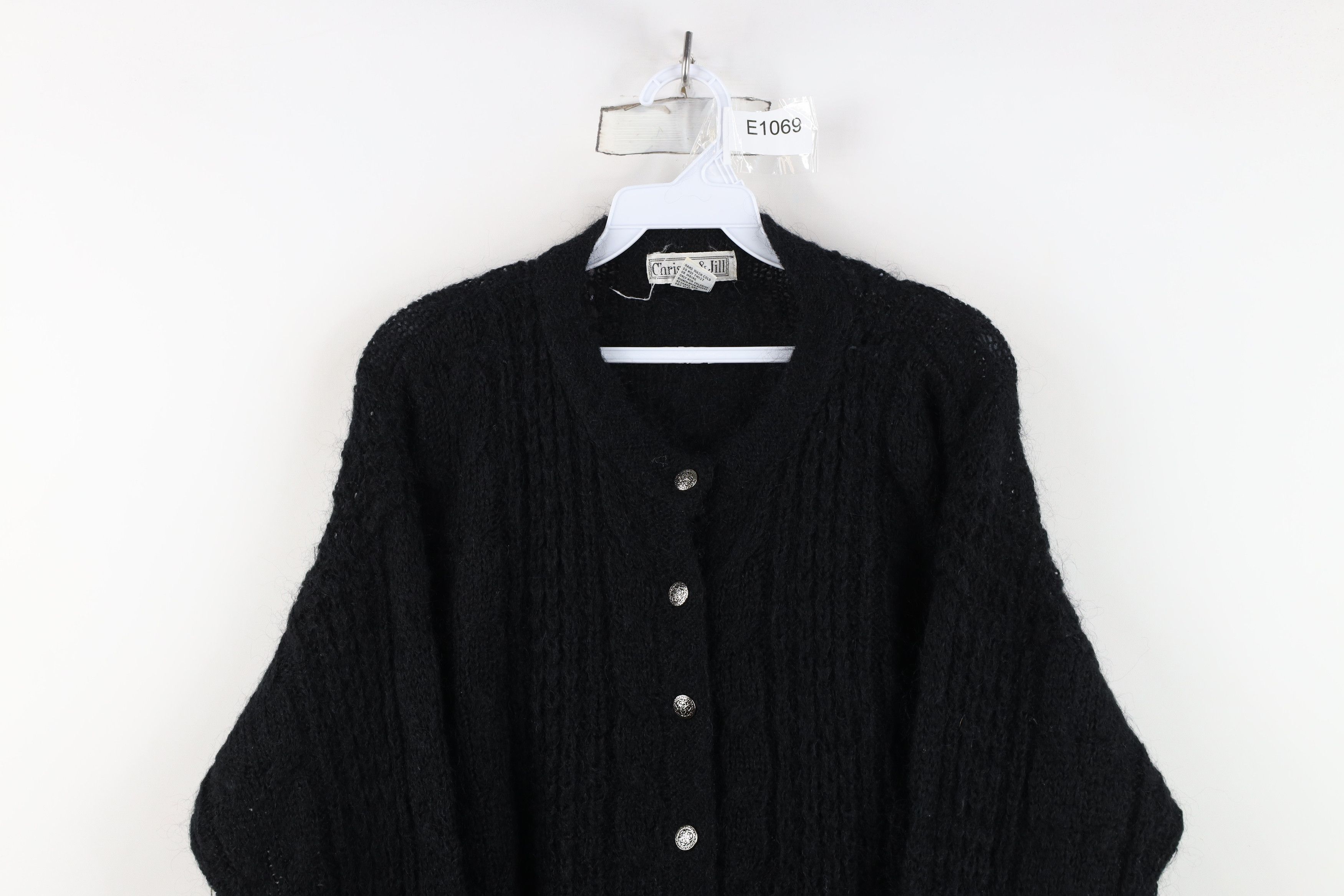 Vintage Vintage 90s Streetwear Blend Crochet Knit Cardigan Sweater Size L / US 10 / IT 46 - 2 Thumbnail