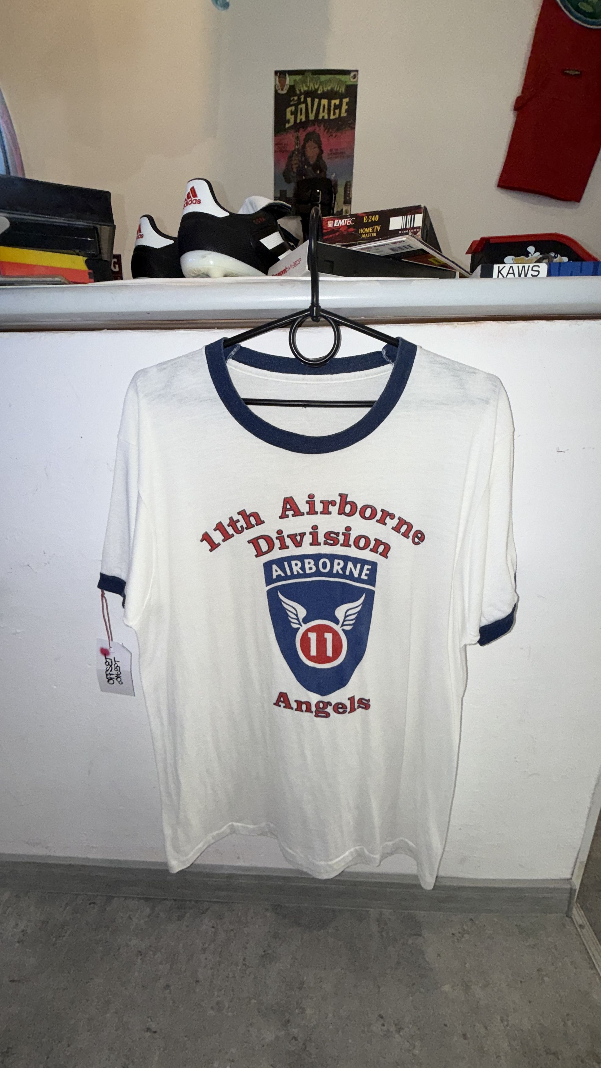 Vintage usa air force vintage 80s paper thin t-shirt - M\L Size US M / EU 48-50 / 2 - 1 Thumbnail