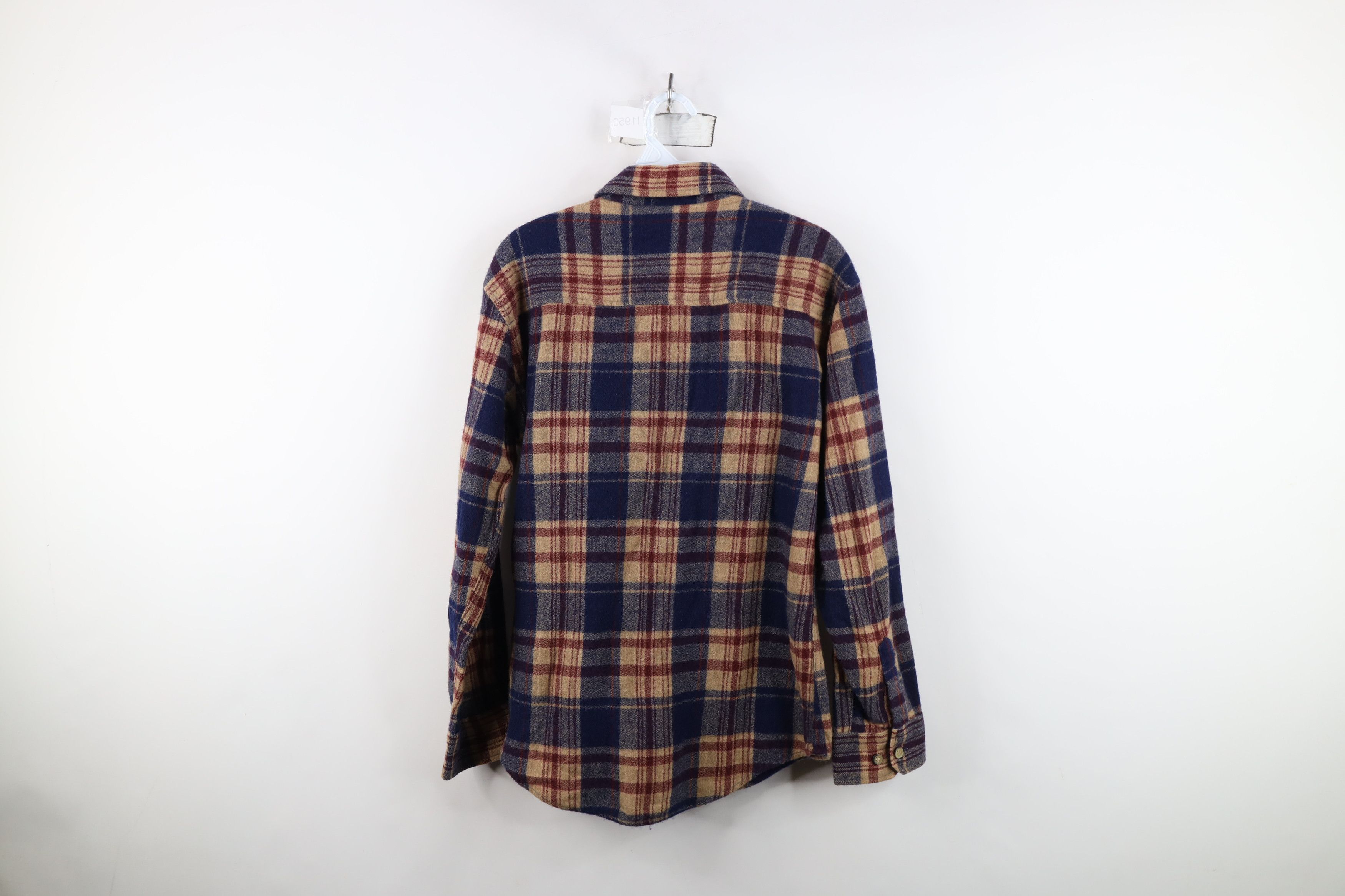 Vintage Vintage 70s 80s Streetwear Knit Collared Button Shirt Plaid Size US M / EU 48-50 / 2 - 9 Thumbnail