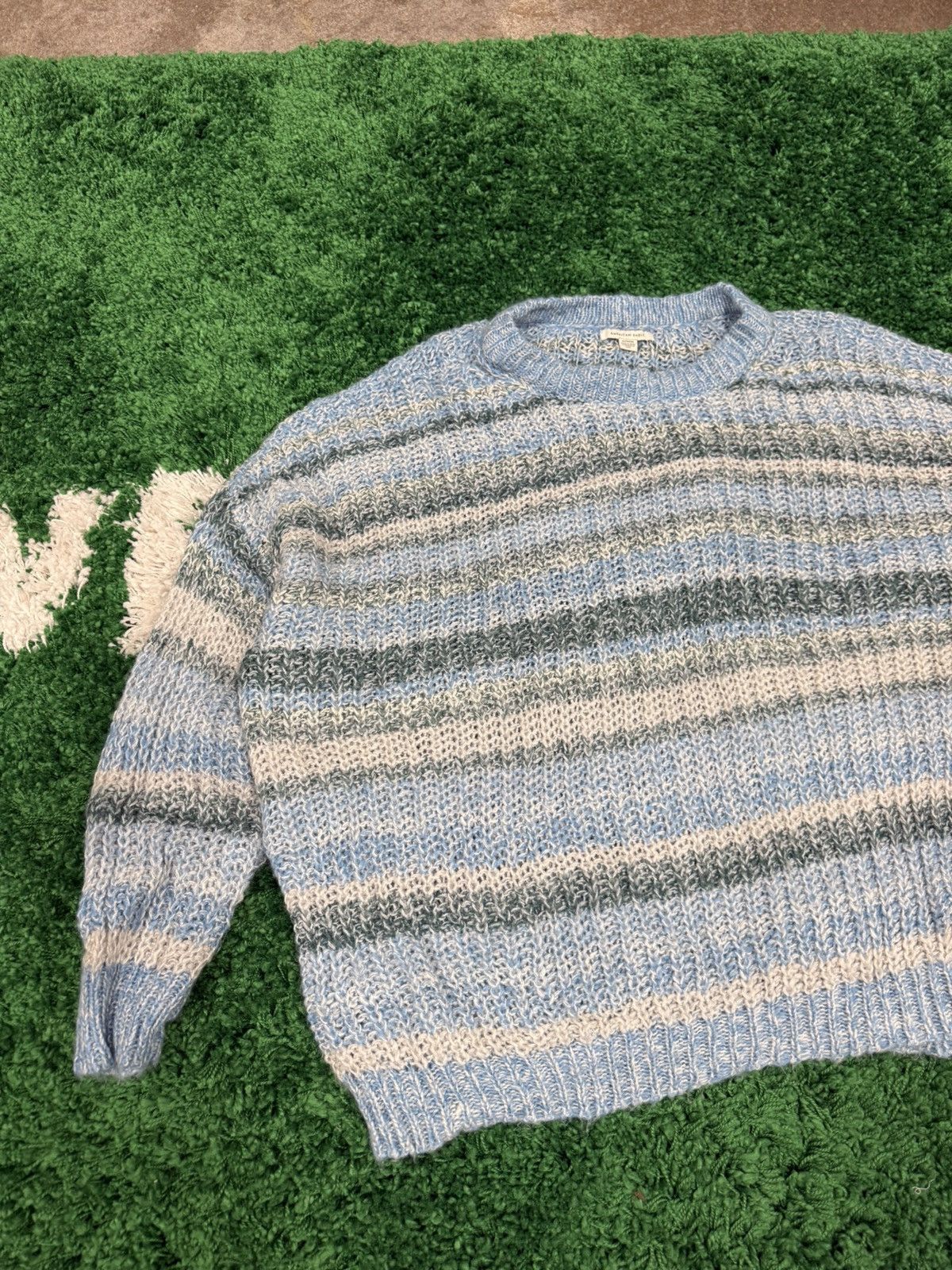 American Eagle Outfitters American Eagle Outfitters Blue Knit Yarn Sweater XL Size US XL / EU 56 / 4 - 3 Thumbnail