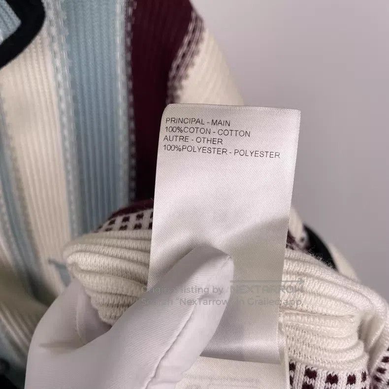 Louis Vuitton Louis Vuitton 25ss white and blue striped knitted short-sl Size US M / EU 48-50 / 2 - 6 Thumbnail