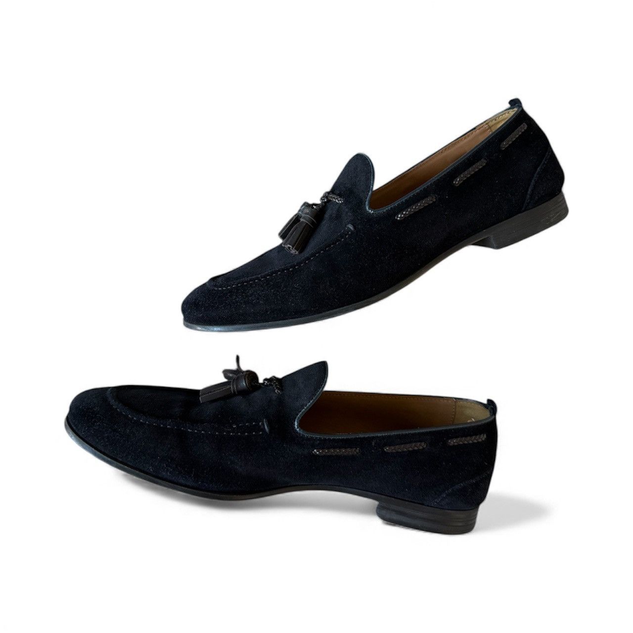 Zara Zara Man Navy Blue Suede Loafers - Size 44 Size US 11 / EU 44 - 1 Thumbnail
