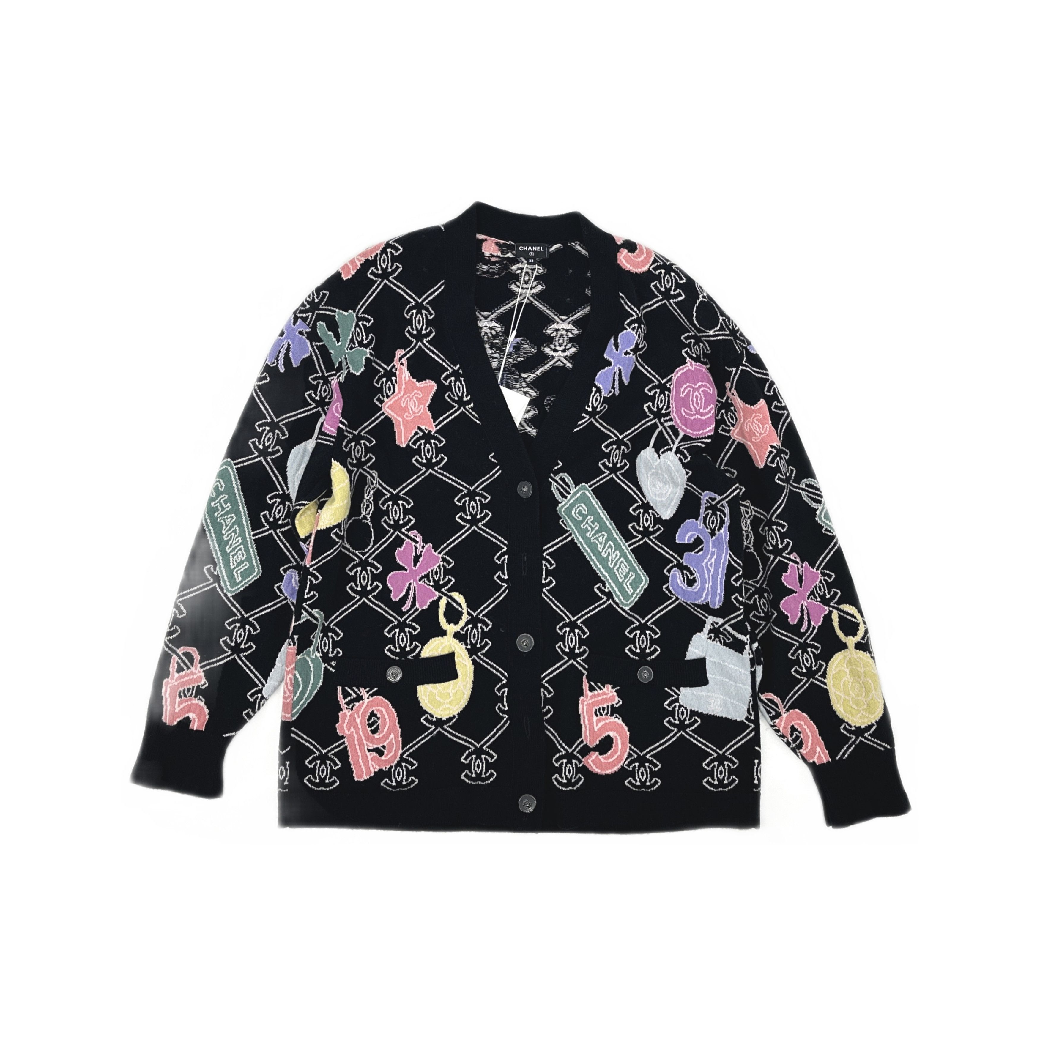Chanel Chanel Geometric Knit Cardigan Size 38 Size S / US 4 / IT 40 - 1 Thumbnail