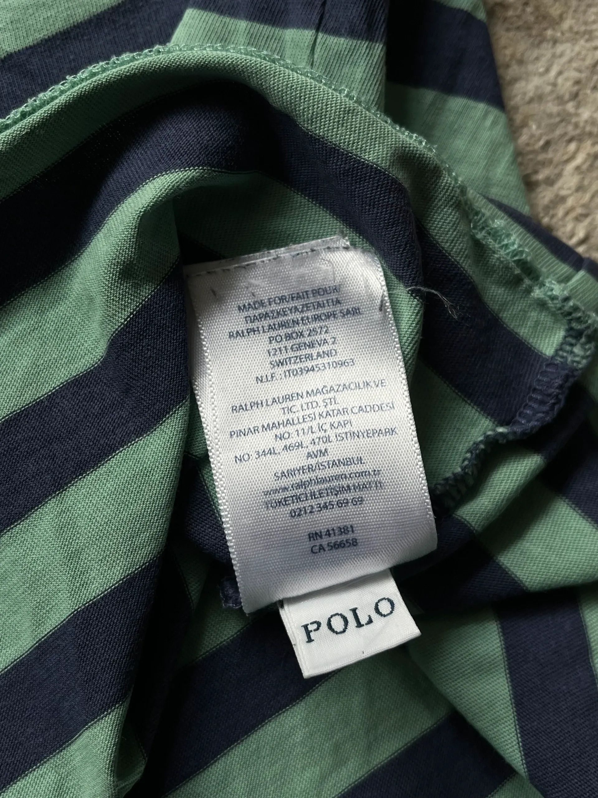 Polo Ralph Lauren Ralph Lauren Stripped Small Pony Pocket T-Shirt 2010's Rare Size US L / EU 52-54 / 3 - 8 Thumbnail
