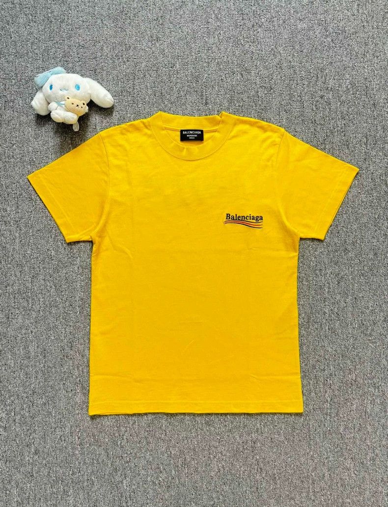 Balenciaga Balenciaga Yellow embroidered cola short sleeve 2502-Nextar Size US S / EU 44-46 / 1 - 1 Thumbnail