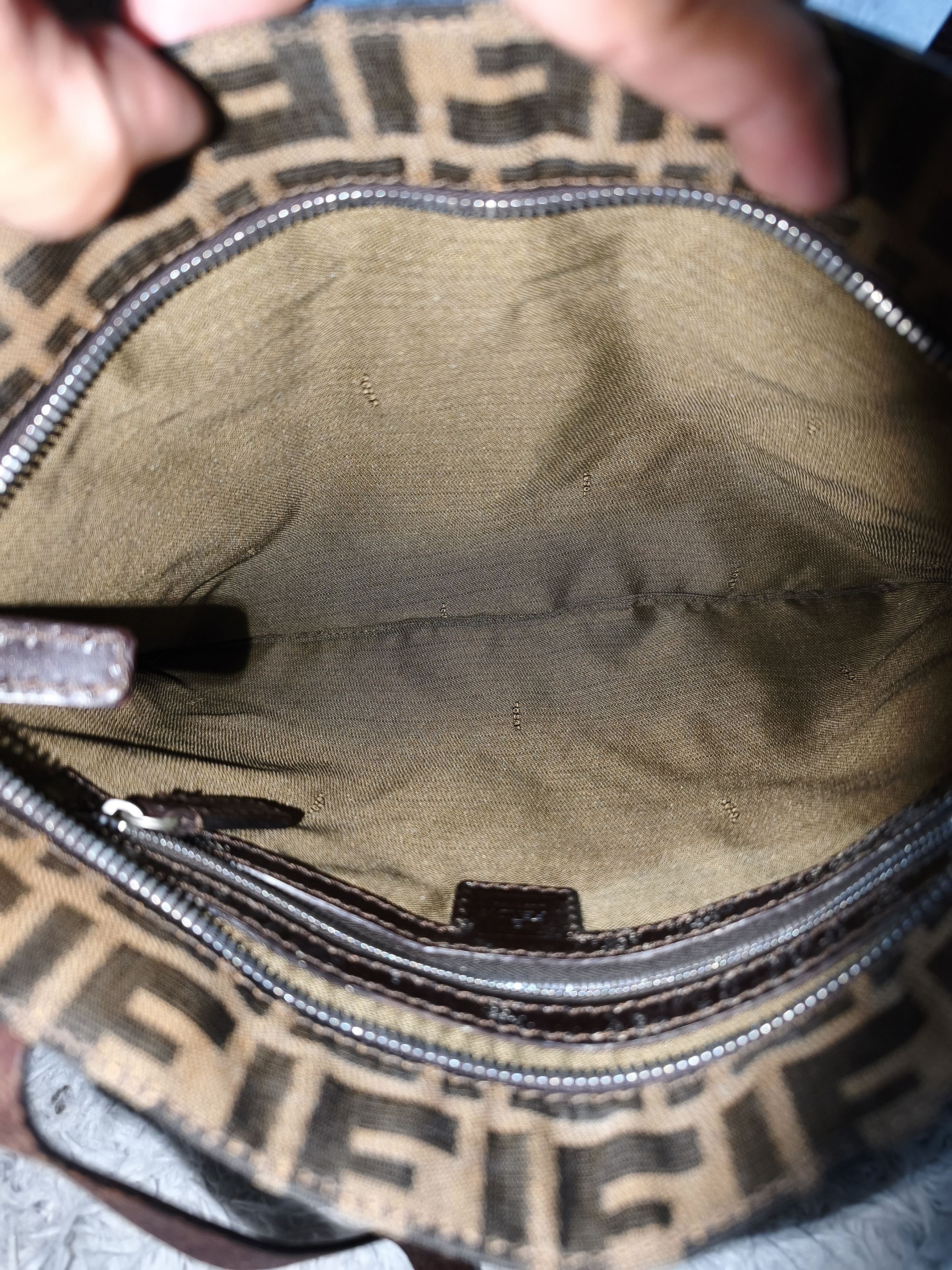 Fendi Vintage Fendi FF Zucca Canvas Tote Shoulder Bag Size ONE SIZE - 6 Thumbnail