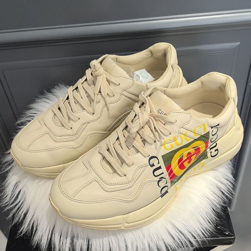 Gucci Gucci Rhyton Classic Thick Sole Dad Sneakers - Size US 9.5 / EU 42-43 - 1 Thumbnail