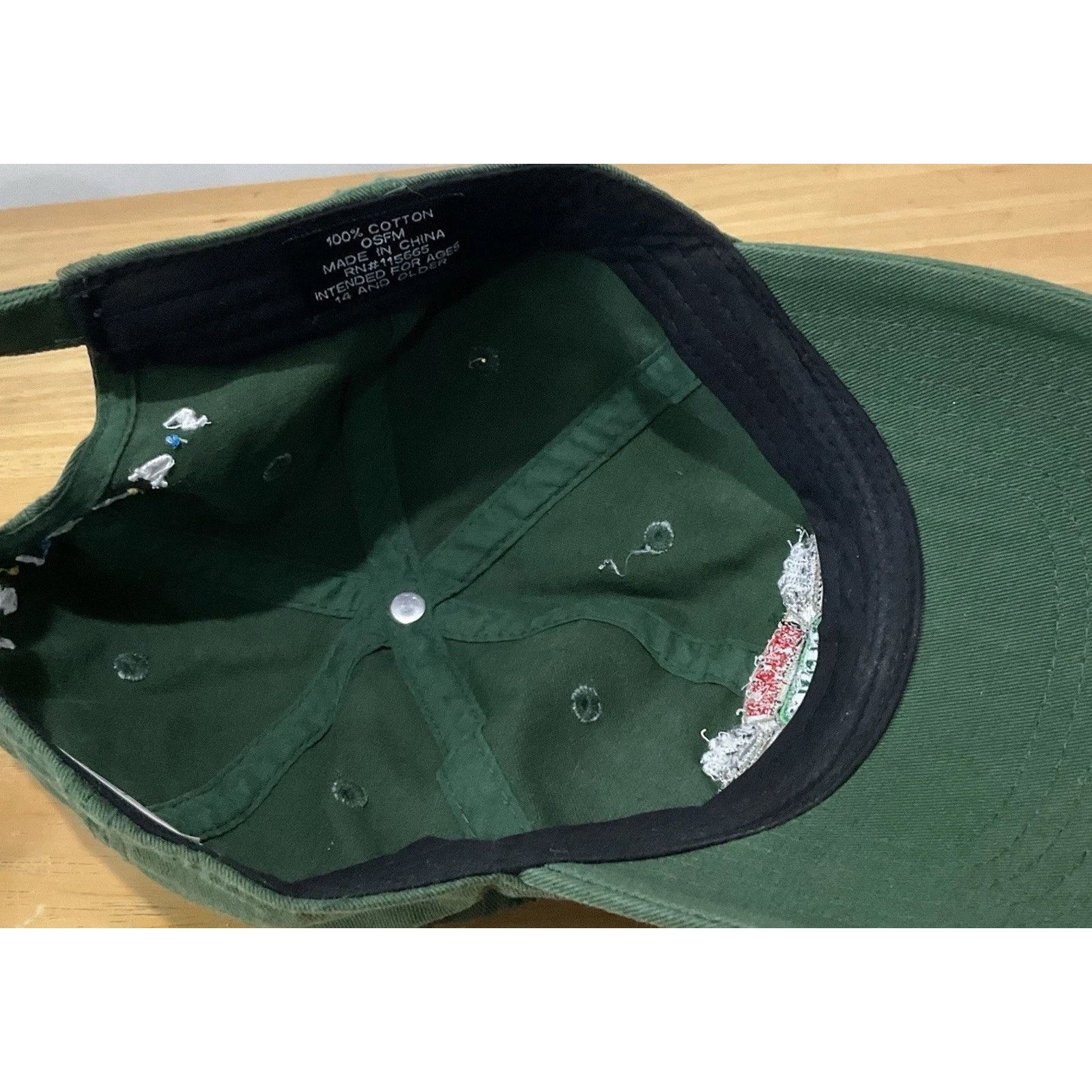Warner Bros Vintage Central Perk Friends TV Green Adjustable Rare Cap Size ONE SIZE - 5 Thumbnail