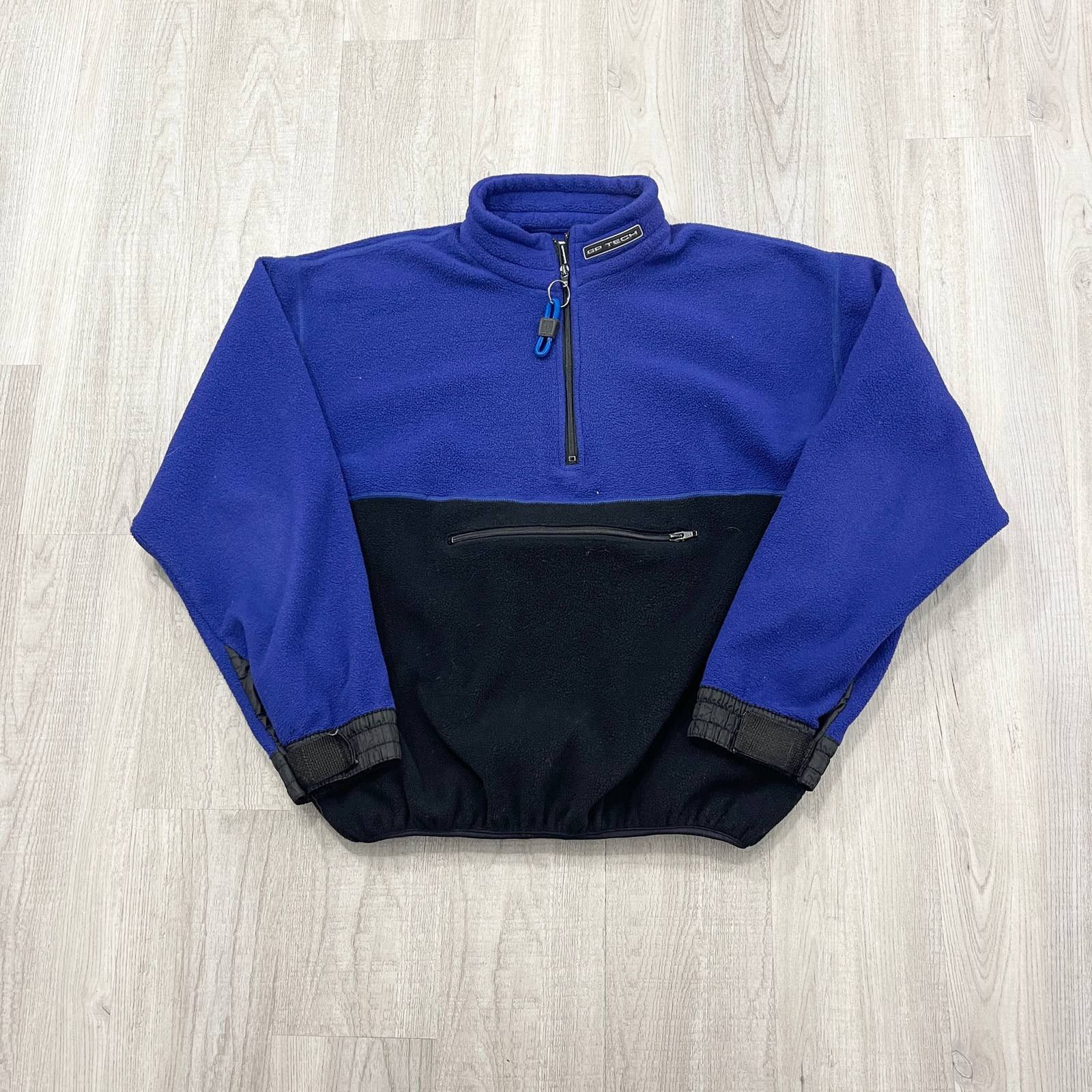 トップス 90s OLD GAP half zip sweat Vintage 90s GAP Quarter Zip Fleece Sweatshirt / Vintage GAP