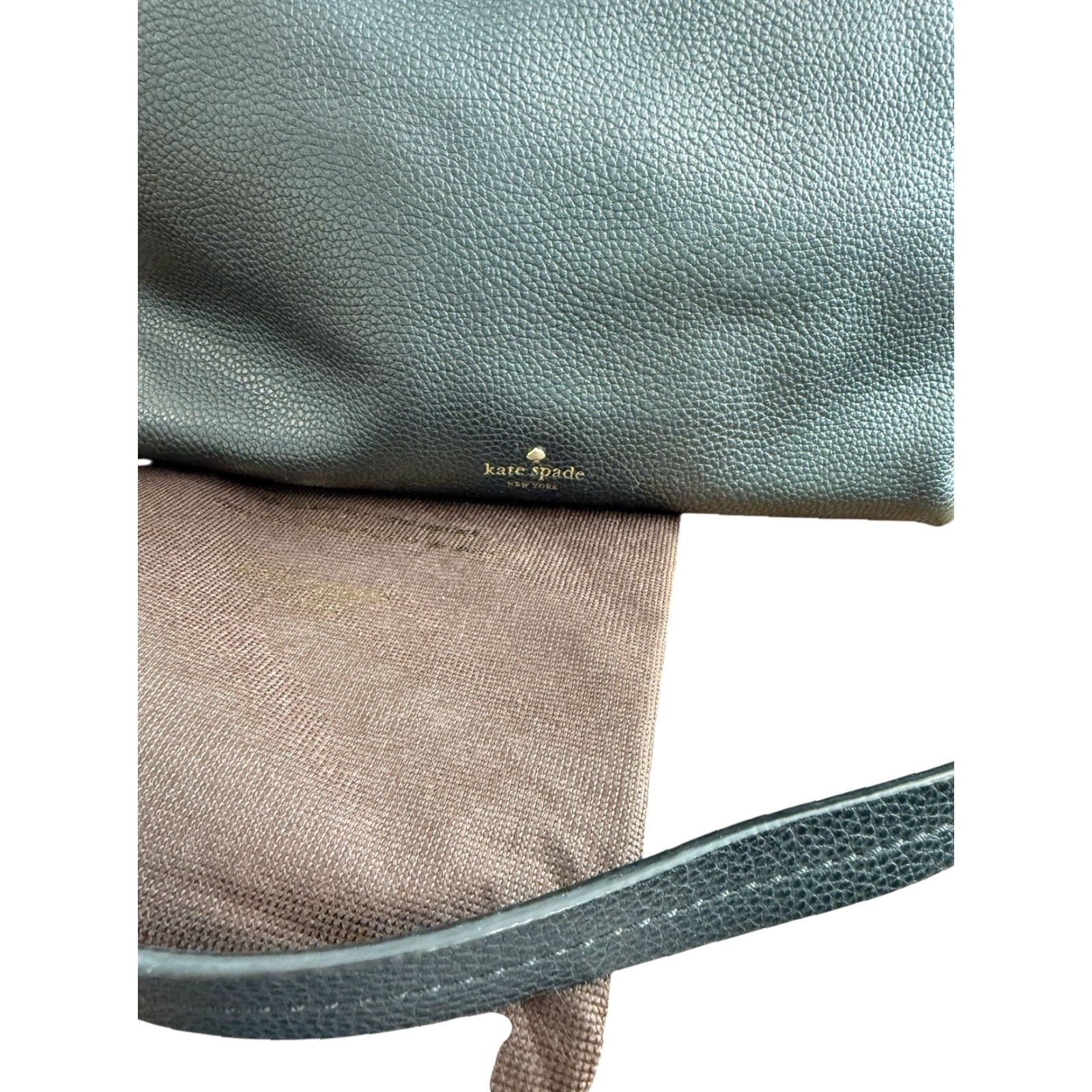 Vintage Kate Spade New York Black Orchard Street Natalya Satchel Pebbled Leather Medium Women's Bag Size ONE SIZE - 5 Thumbnail
