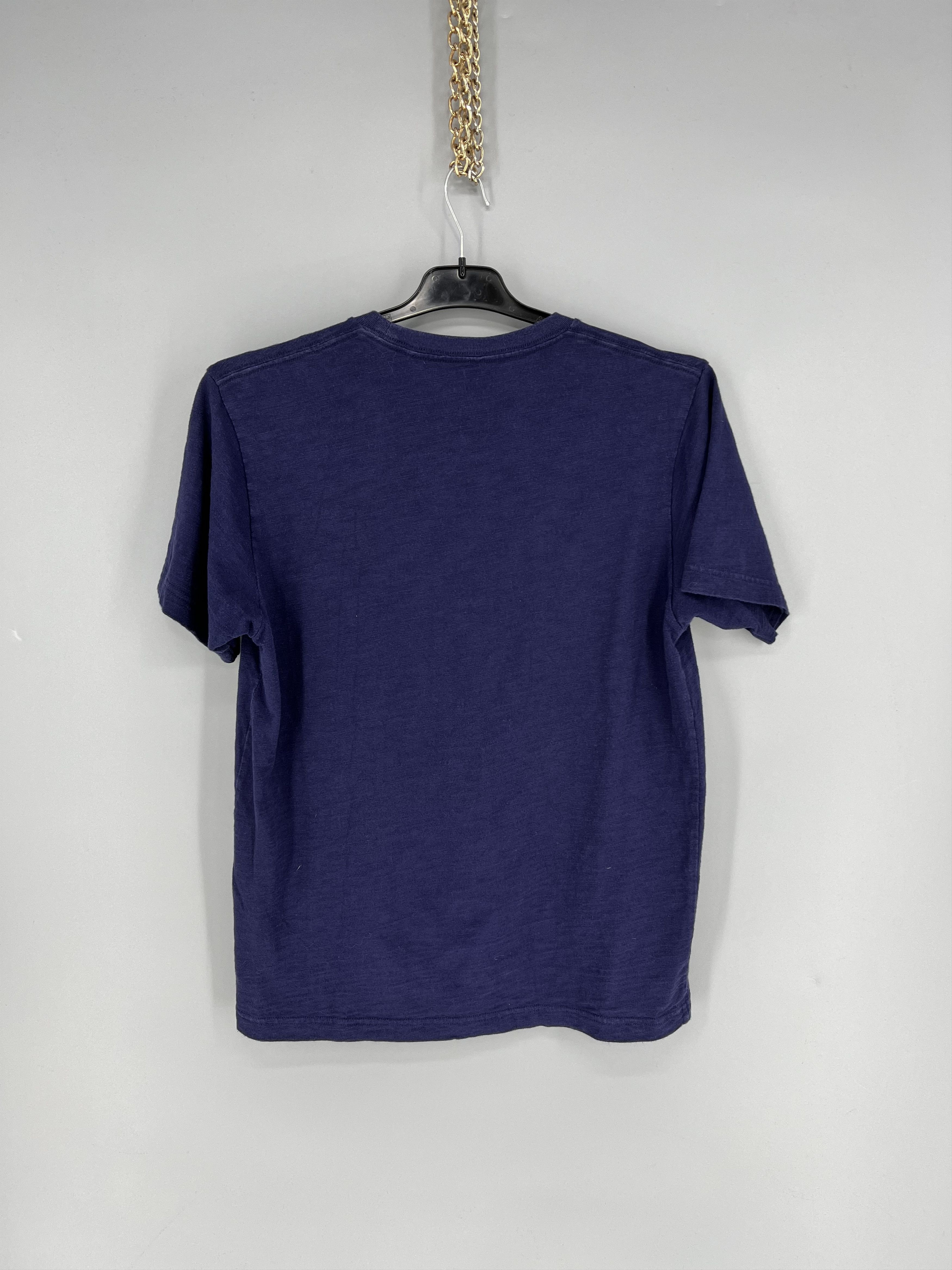 Vintage Mens Uniqlo Hokusai Blue T Shirt art tee Japanese Brand y2k Size US S / EU 44-46 / 1 - 9 Thumbnail