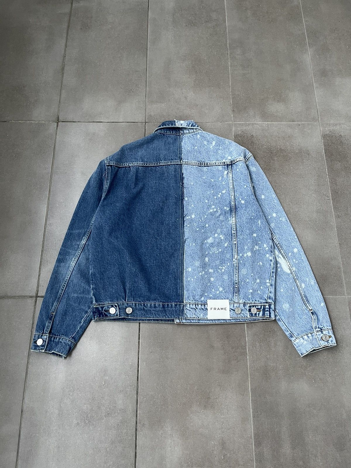 Frame !DS! SS23 Frame Half Bleached Blue Denim Jacket Size US M / EU 48-50 / 2 - 13 Thumbnail