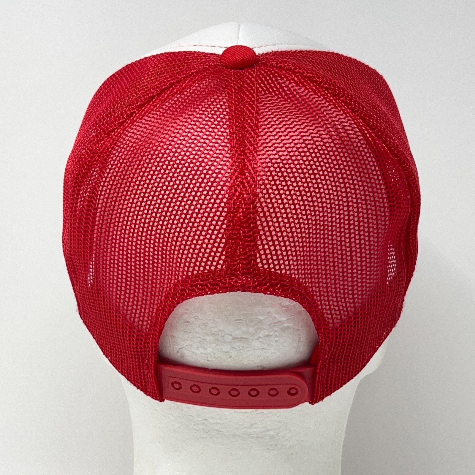 Vintage Vintage 80s Henris Supply Inc Trucker Hat Baseball Cap Red Size ONE SIZE - 3 Thumbnail