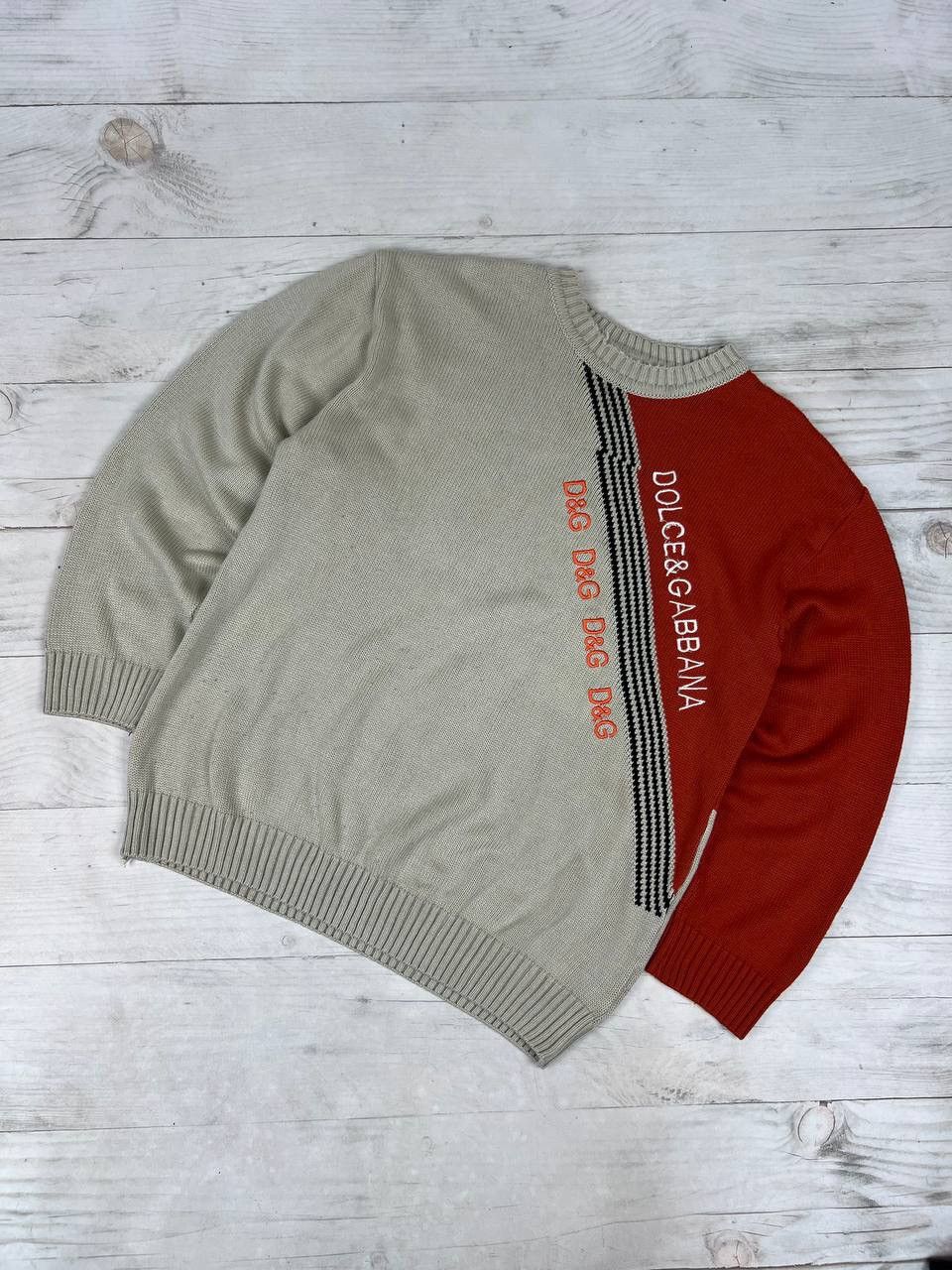 Dolce & Gabbana Vintage Dolce Gabbana Big Logo DG Knit Sweater 90s
