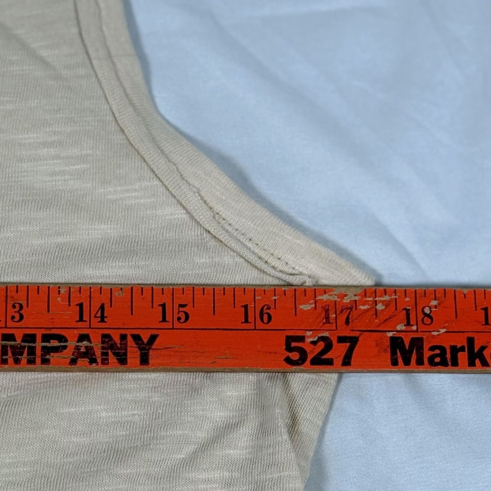 Vintage Lush Tank Top Womens Small Beige Ruffle Hem Sleeveless Jersey Knit Casual Spring Summer Ladies Sleeveless Crew Neck Pattern: Solid Women Size S / US 4 / IT 40 - 3 Thumbnail