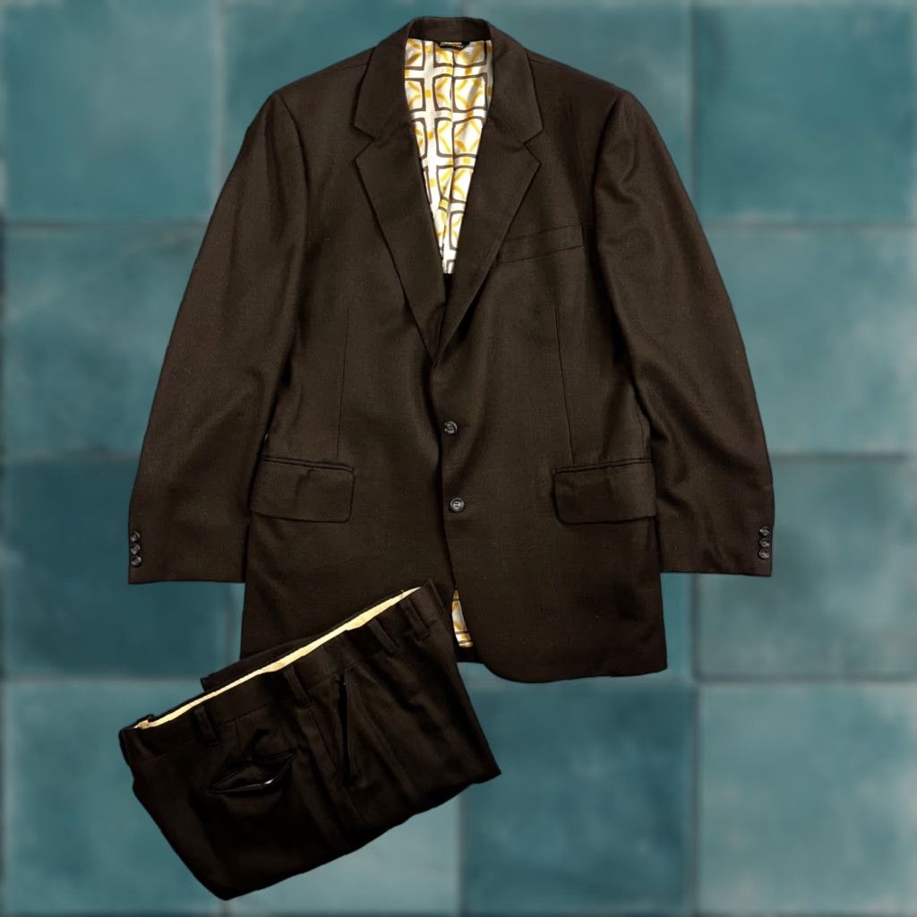 Vintage VTG Roger Pryor 2 PC Suit Jacket Pants Brown Rockabilly 1960s 60s Mens 42 Jacket Coat Pants Brown Rockabilly 1960s Classy Size 42 Mens Size 42R - 1 Thumbnail