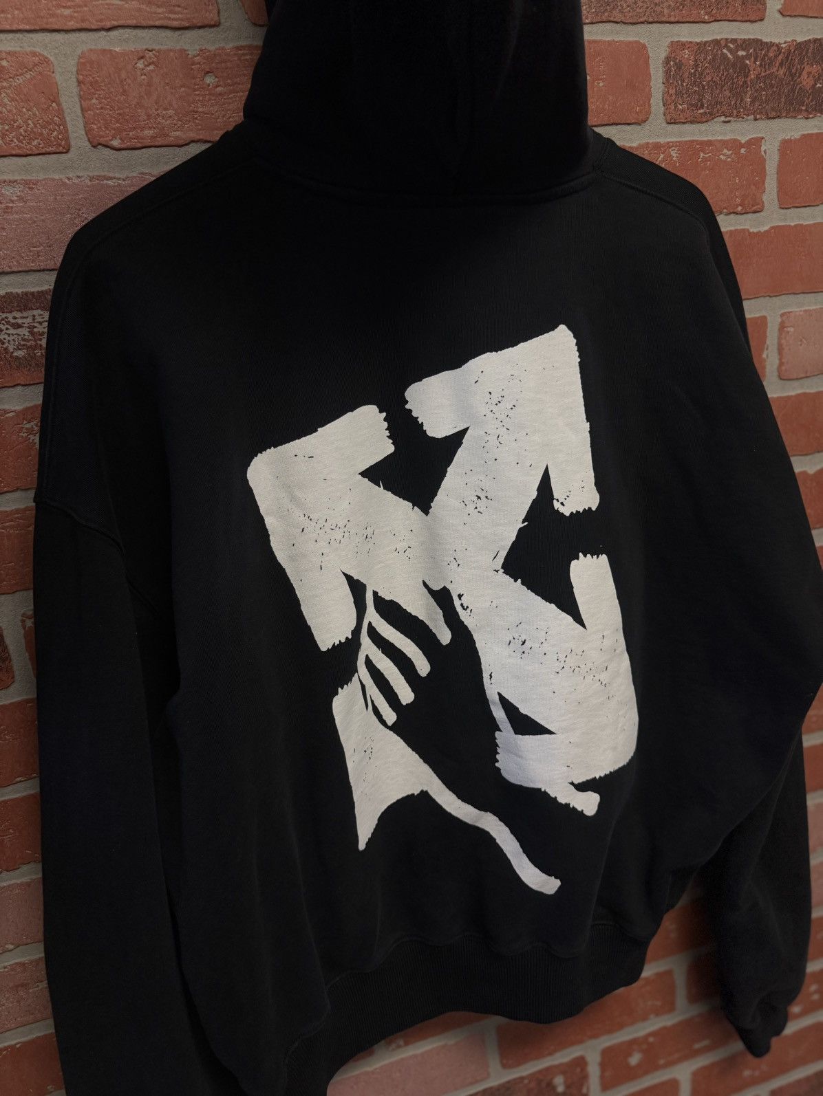 Off-White × Virgil Abloh Off White Hoodie Size Medium Black Arrow Fade 🧼 Size US M / EU 48-50 / 2 - 5 Thumbnail