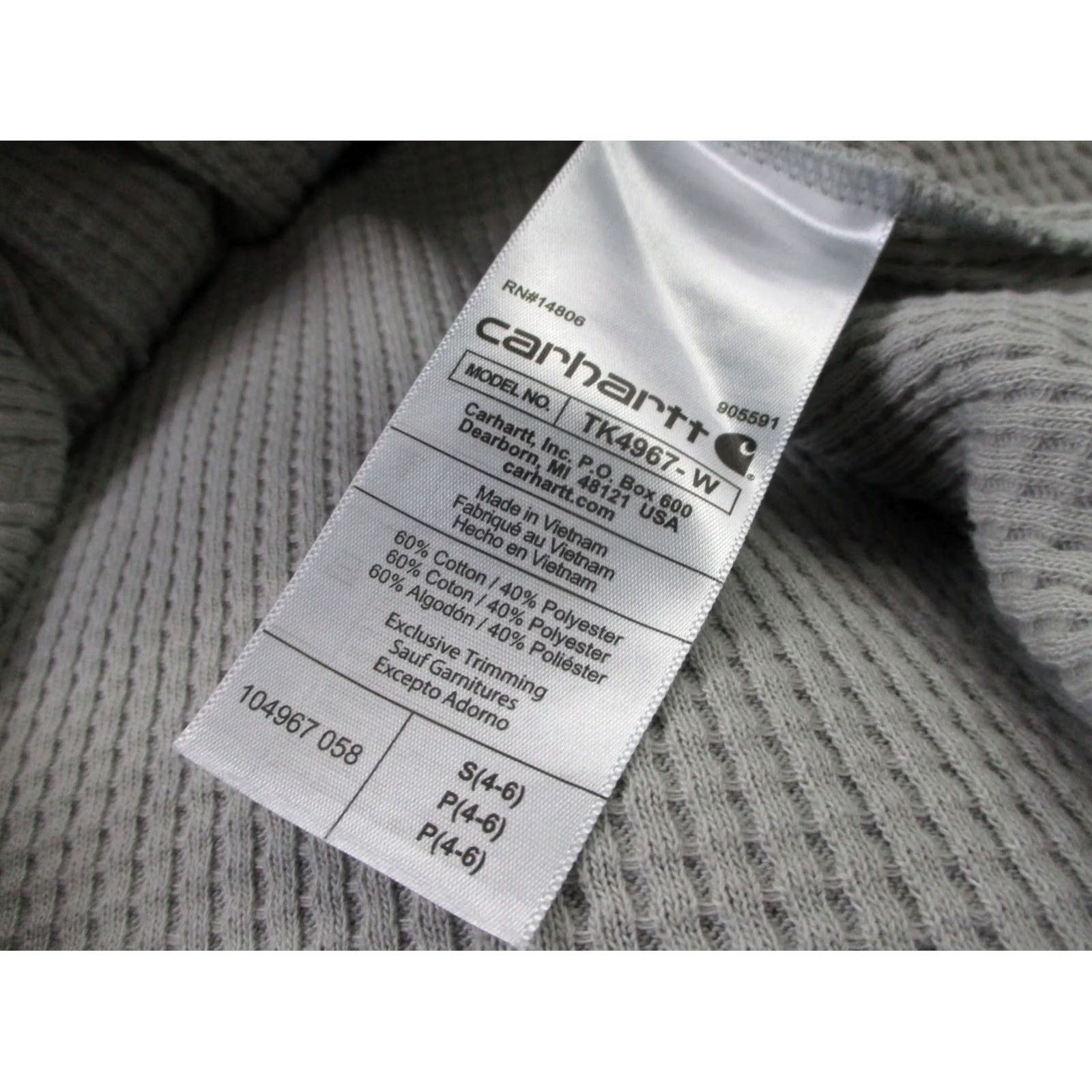Carhartt Carhartt Hoodie Womens S Gray Knit Pullover Logo Relaxed Hooded Sweatshirt Shirt Activewear Men? Size S / US 4 / IT 40 - 7 Thumbnail