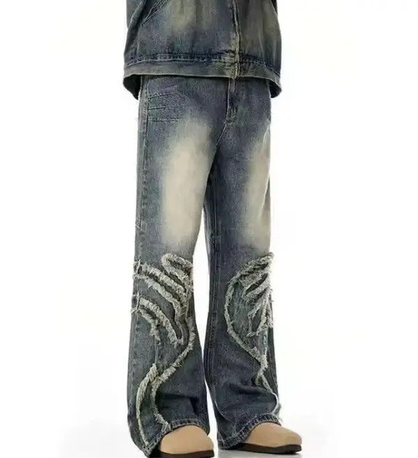 Japanese Brand Kuriyama x Etou Distressed Washed Y2k Denim Size US 28 / EU 44 - 4 Thumbnail