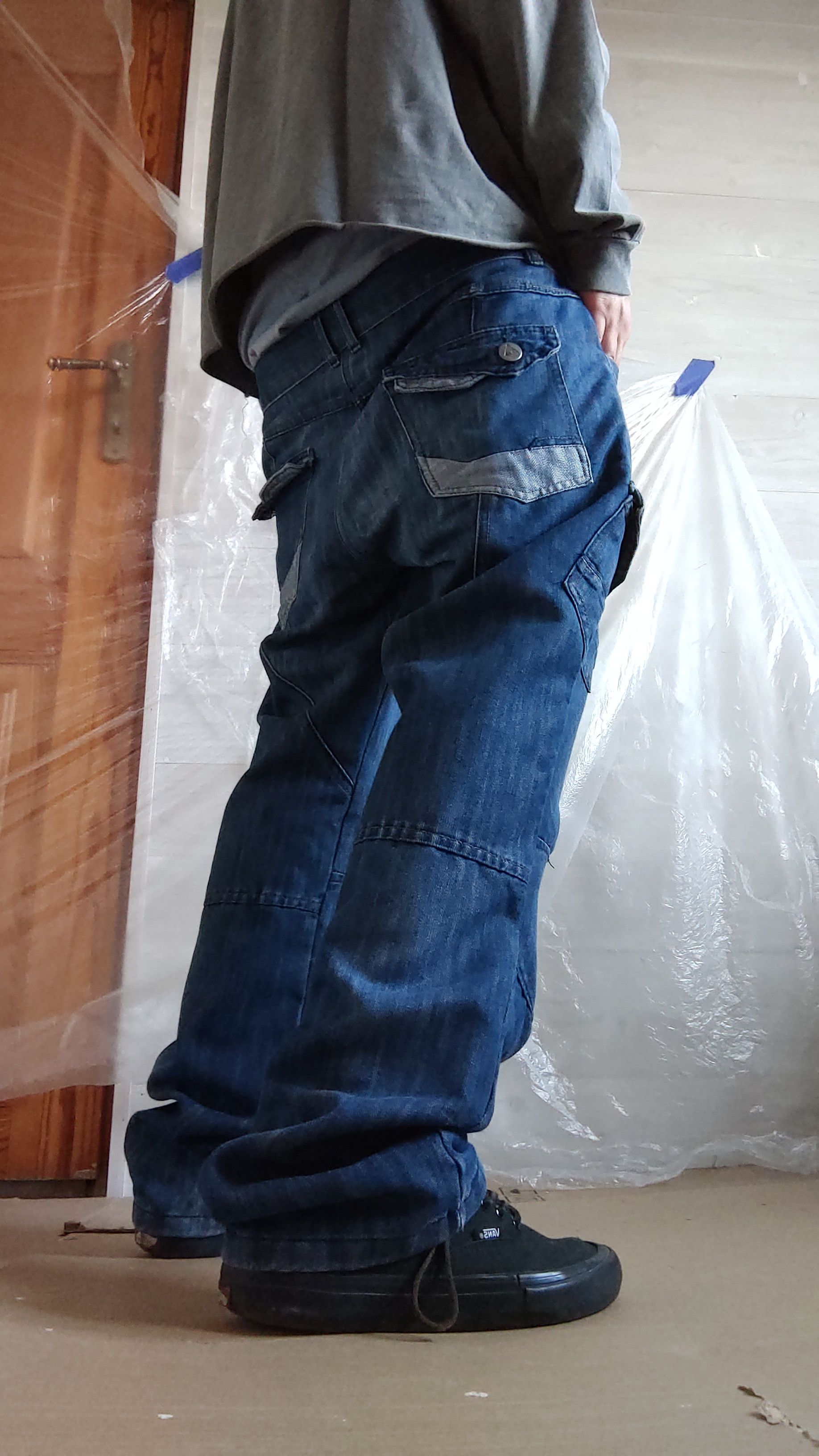 Airwalk Vintage AIRWALK Cargo Pants Denim Alt skate Opium Size US 34 / EU 50 - 2 Thumbnail