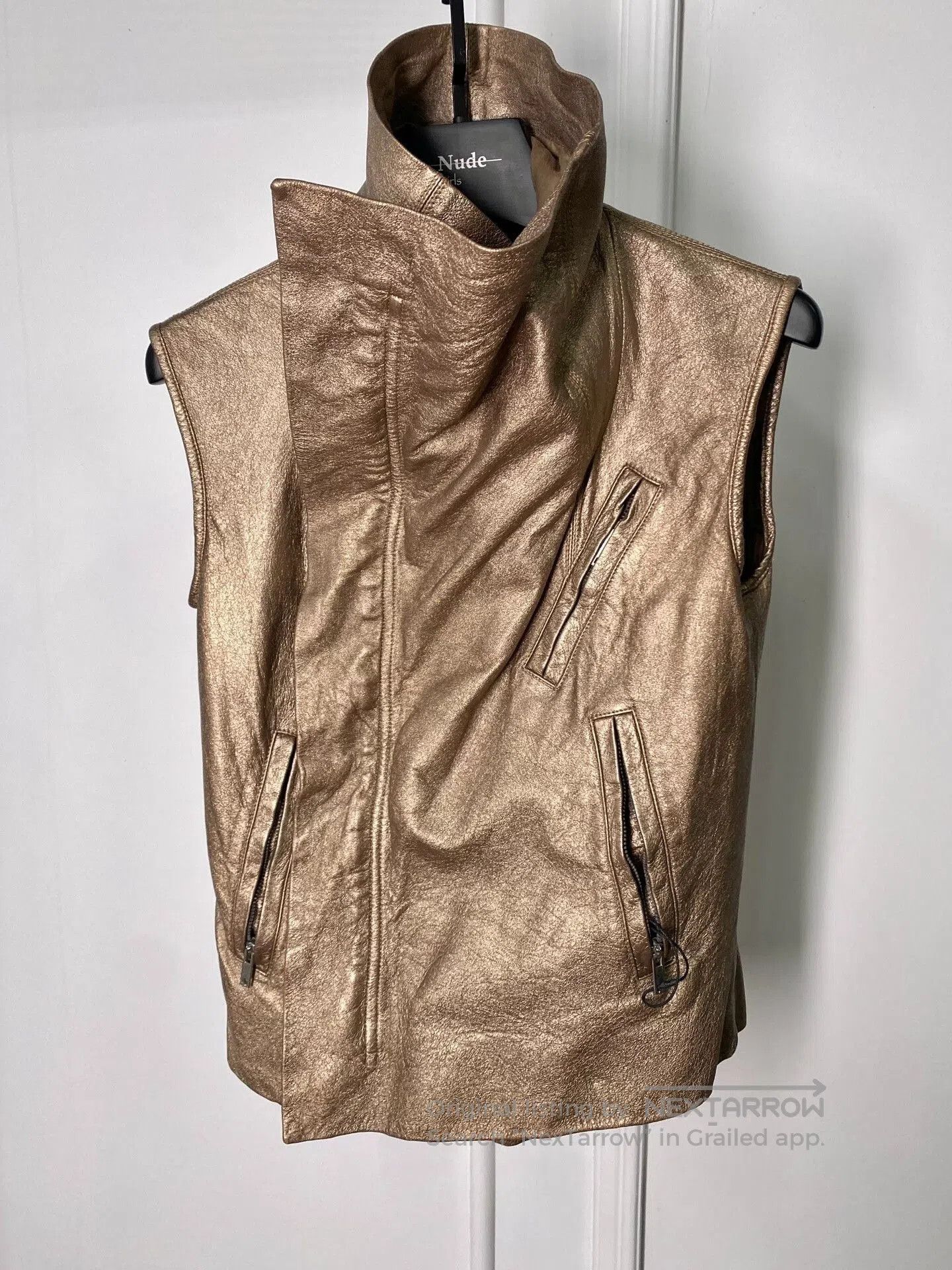Rick Owens Rick Owens Leather Sleeveless Vest. Size US M / EU 48-50 / 2 - 1 Thumbnail