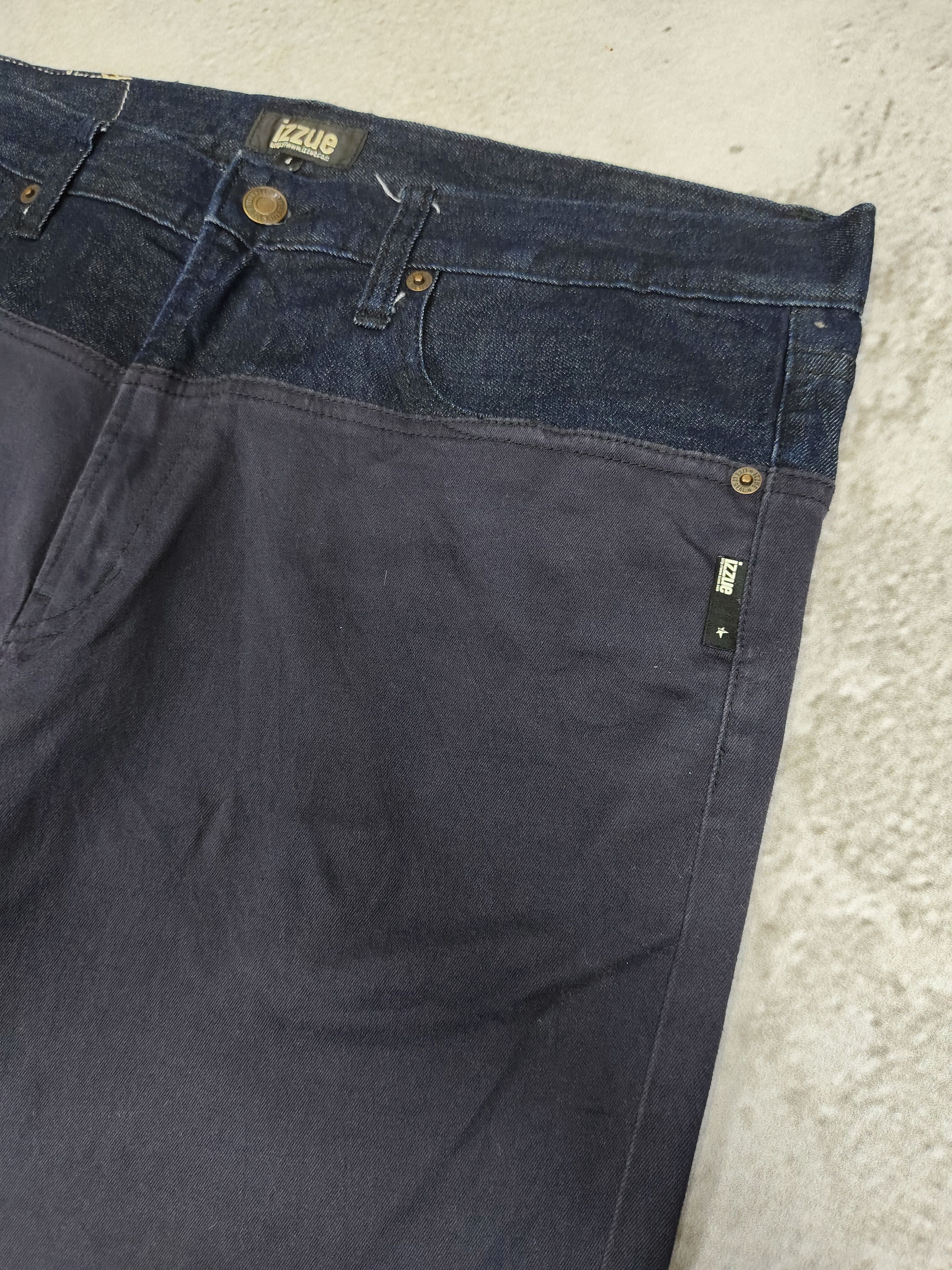 izzue Izzue- Minimalist Urbanwear Hybrid Panel Denim Pants Size US 36 / EU 52 - 3 Thumbnail