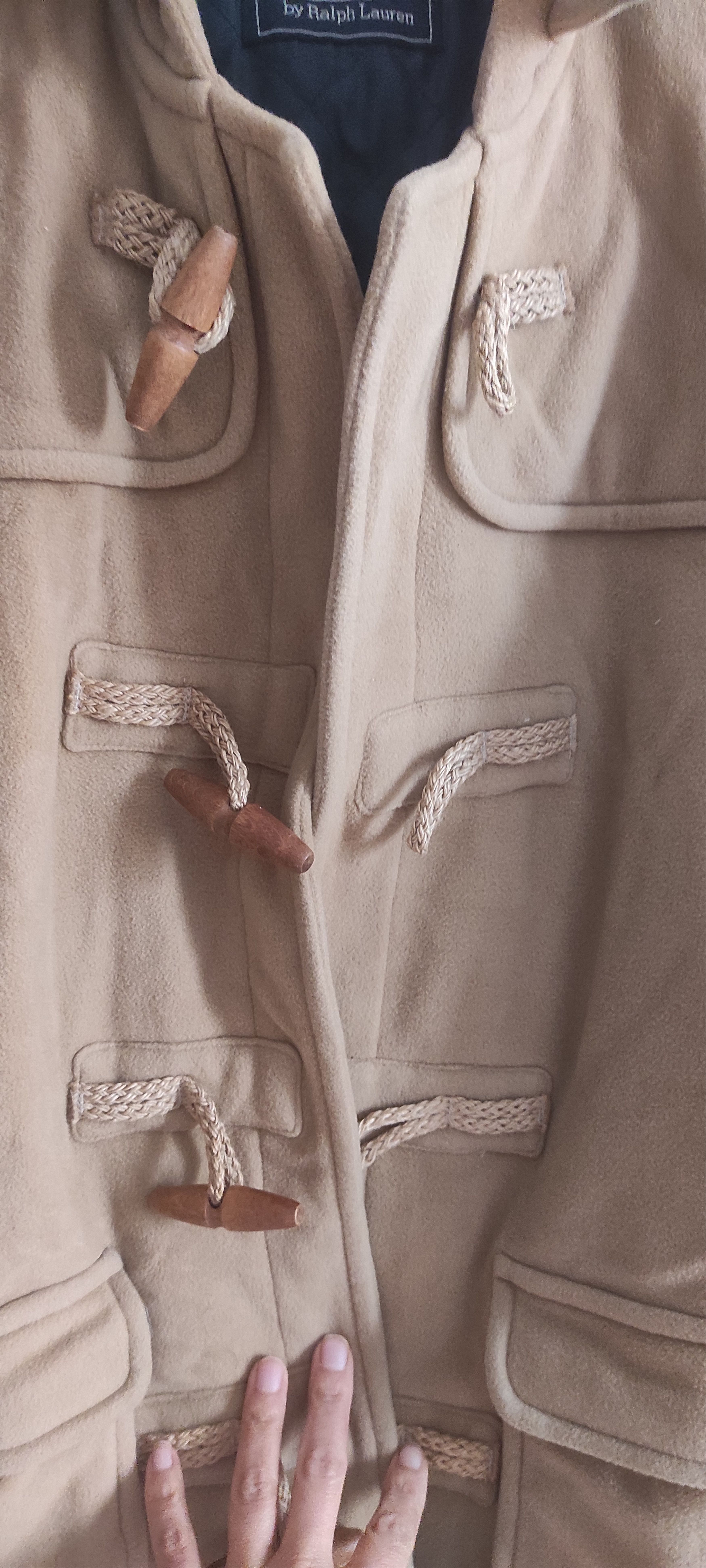 Polo Ralph Lauren × Vintage Vintage Polo Ralph Lauren Wool Hooded Duffle Coat Size L / US 10 / IT 46 - 3 Thumbnail