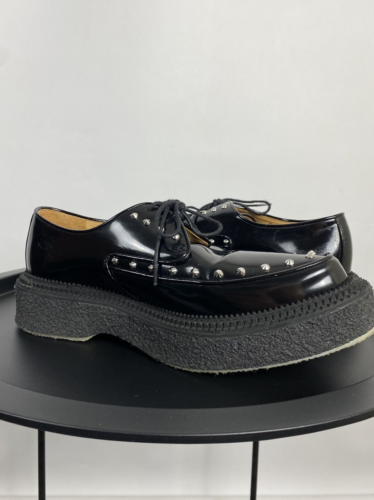 H&M GIAMBATTISTA VALLI x H&M Black Creeper Shoes Loafers Size US 8.5 / EU 41-42 - 14 Thumbnail