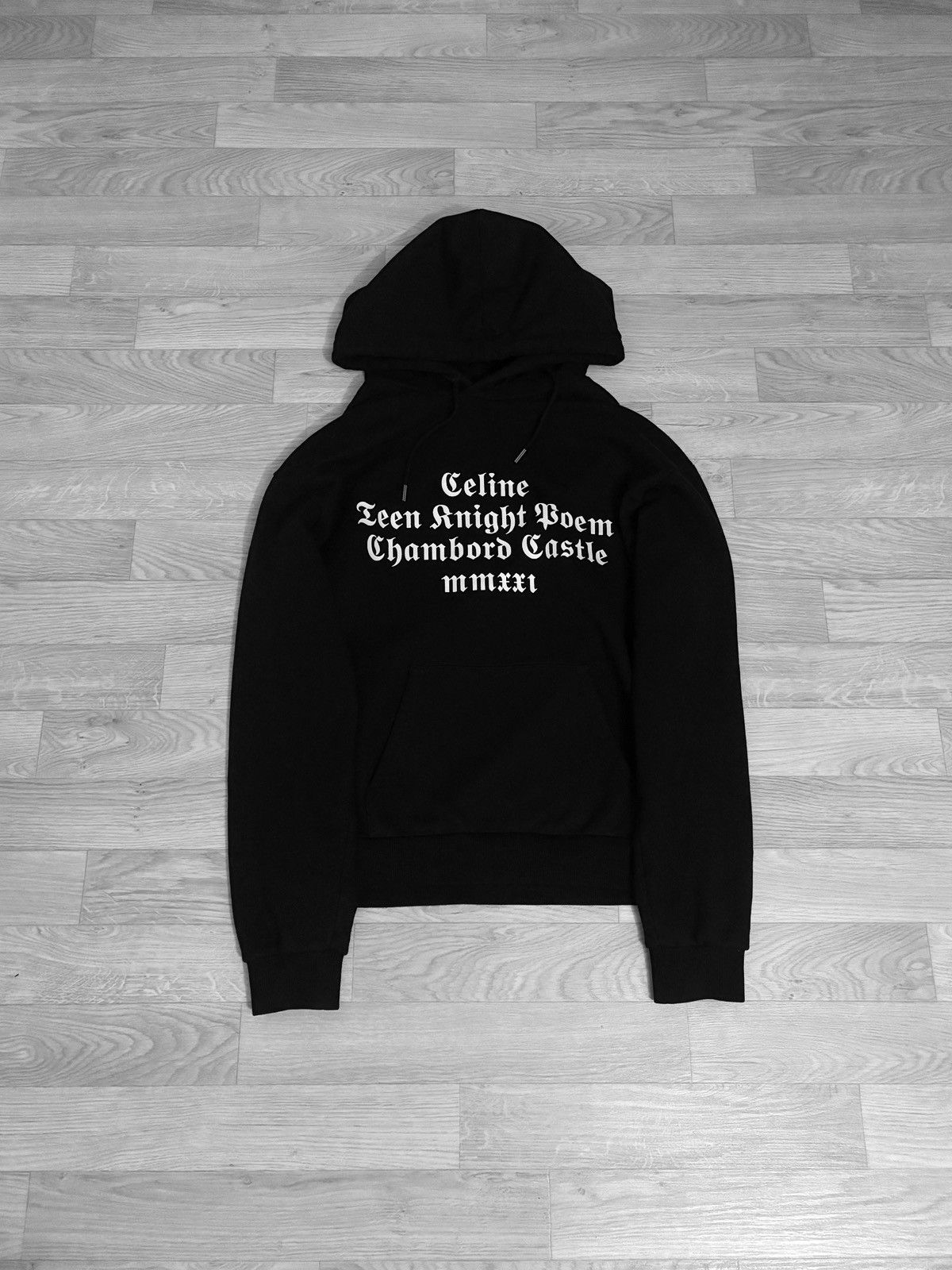 Celine × Hedi Slimane Celine Unreleased safety pin hoodie teen