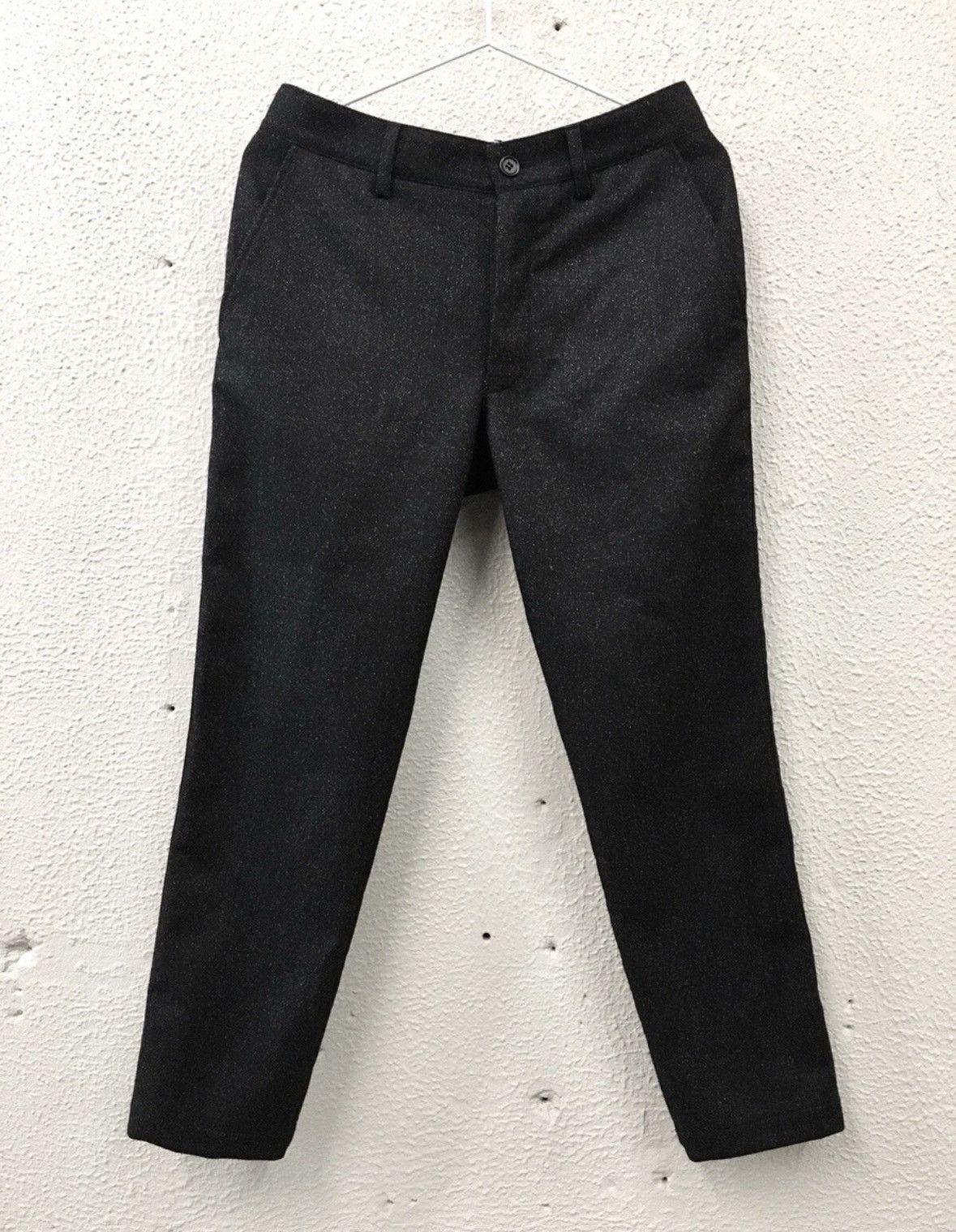 YMC YMC Textured Wool Trousers (Black, 30) Size US 30 / EU 46 - 1 Thumbnail