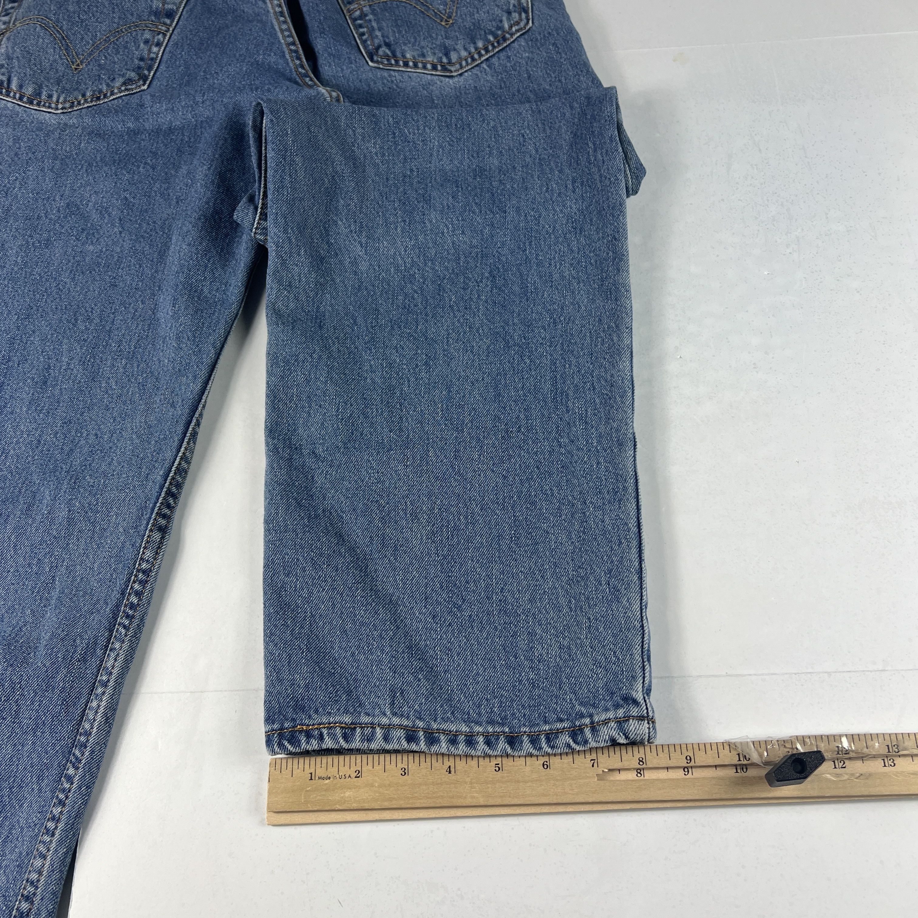 Levi's × Vintage Y2K Levi's Jeans 550 Relaxed Blue Faded Cotton Denim Size US 34 / EU 50 - 15 Thumbnail