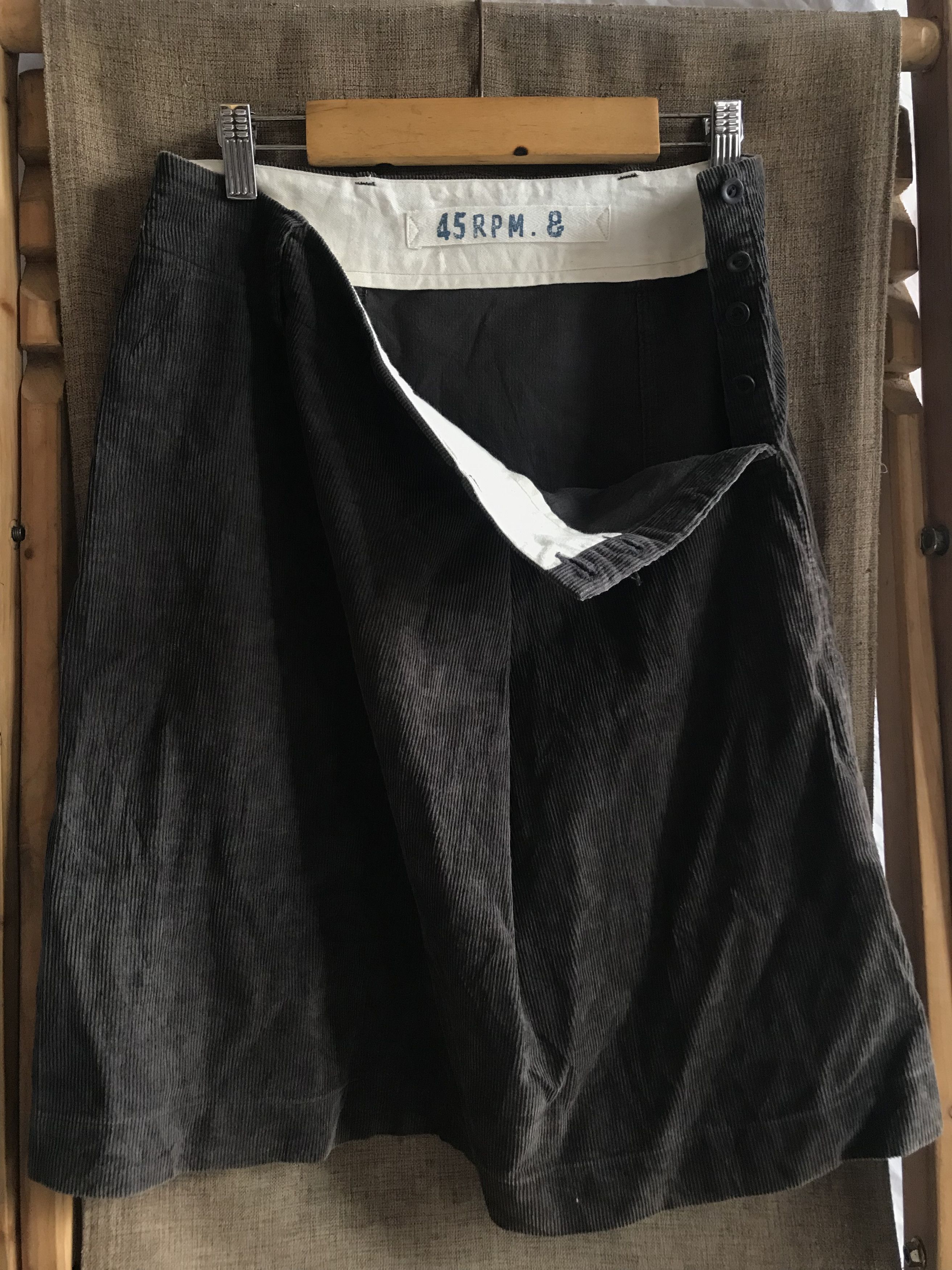 45rpm 45RPM STUDIO CORDUROY SKIRT SIDE BUTTON Size 27" / US 4 / IT 40 - 2 Thumbnail