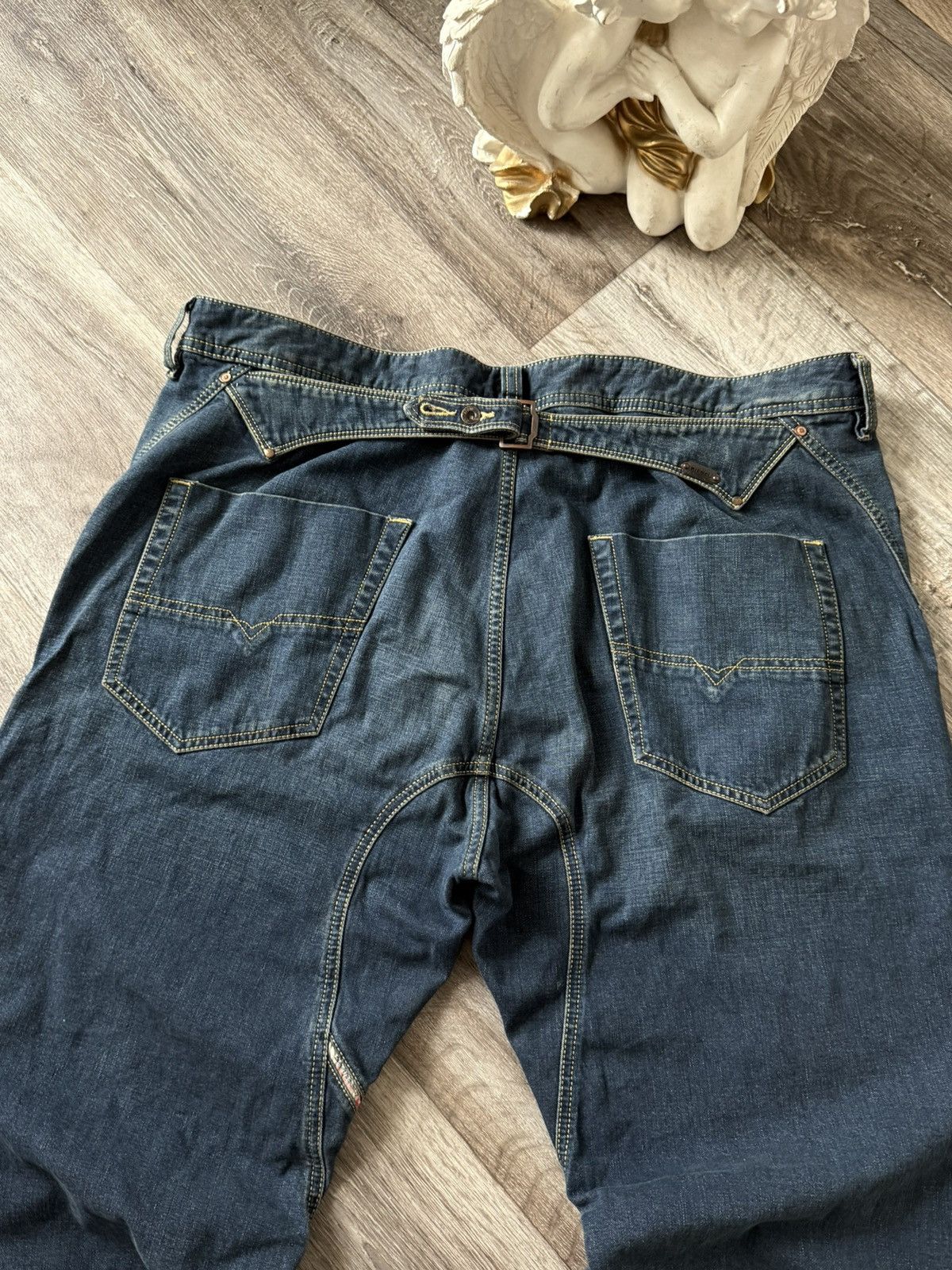 Diesel Diesel Pheyo Jeans Men’s Distressed Pants Denim Straight Size US 38 / EU 54 - 8 Thumbnail