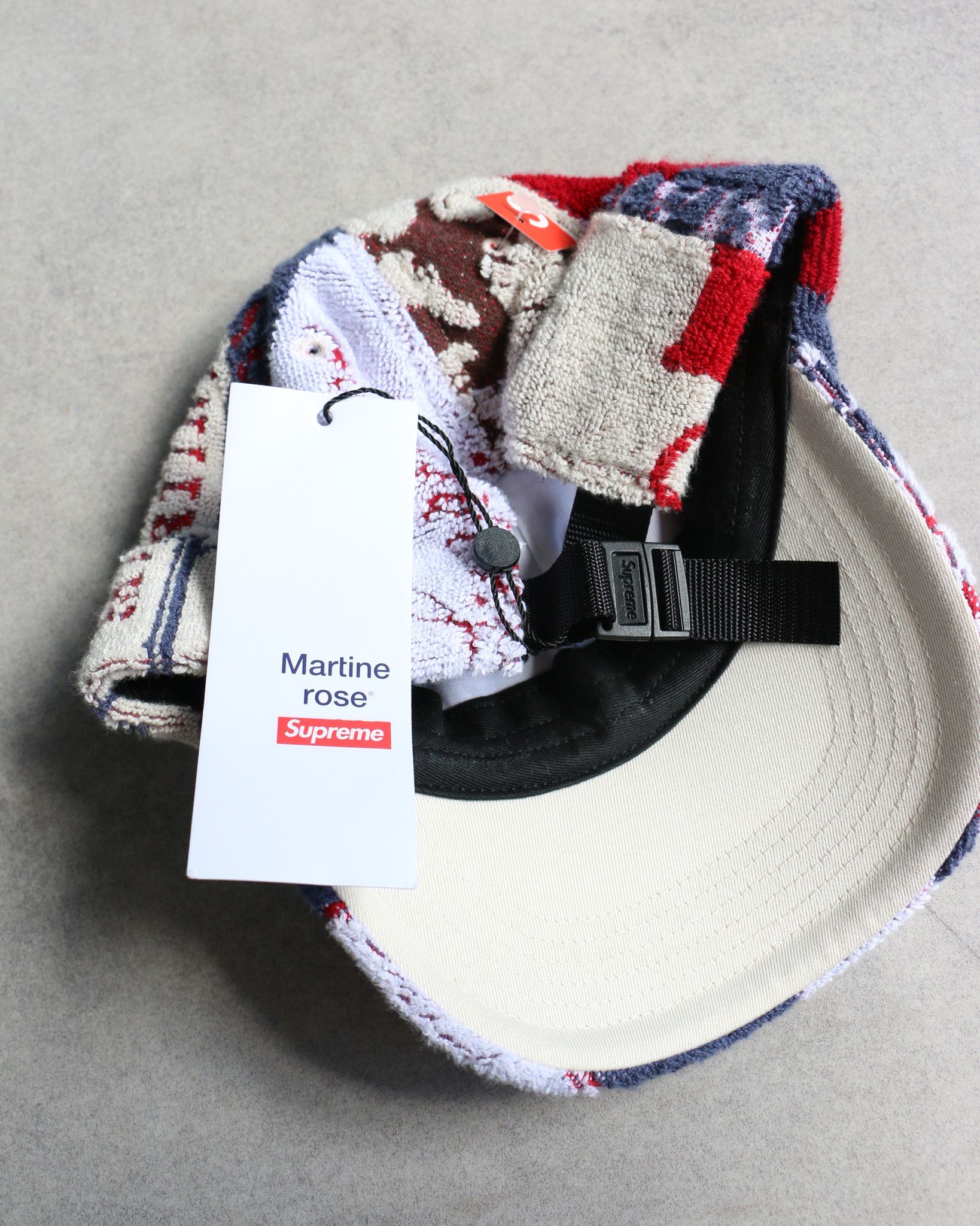 Martine Rose × Supreme Supreme Martine Rose Towel 6-Panel Cap White Size ONE SIZE - 4 Thumbnail
