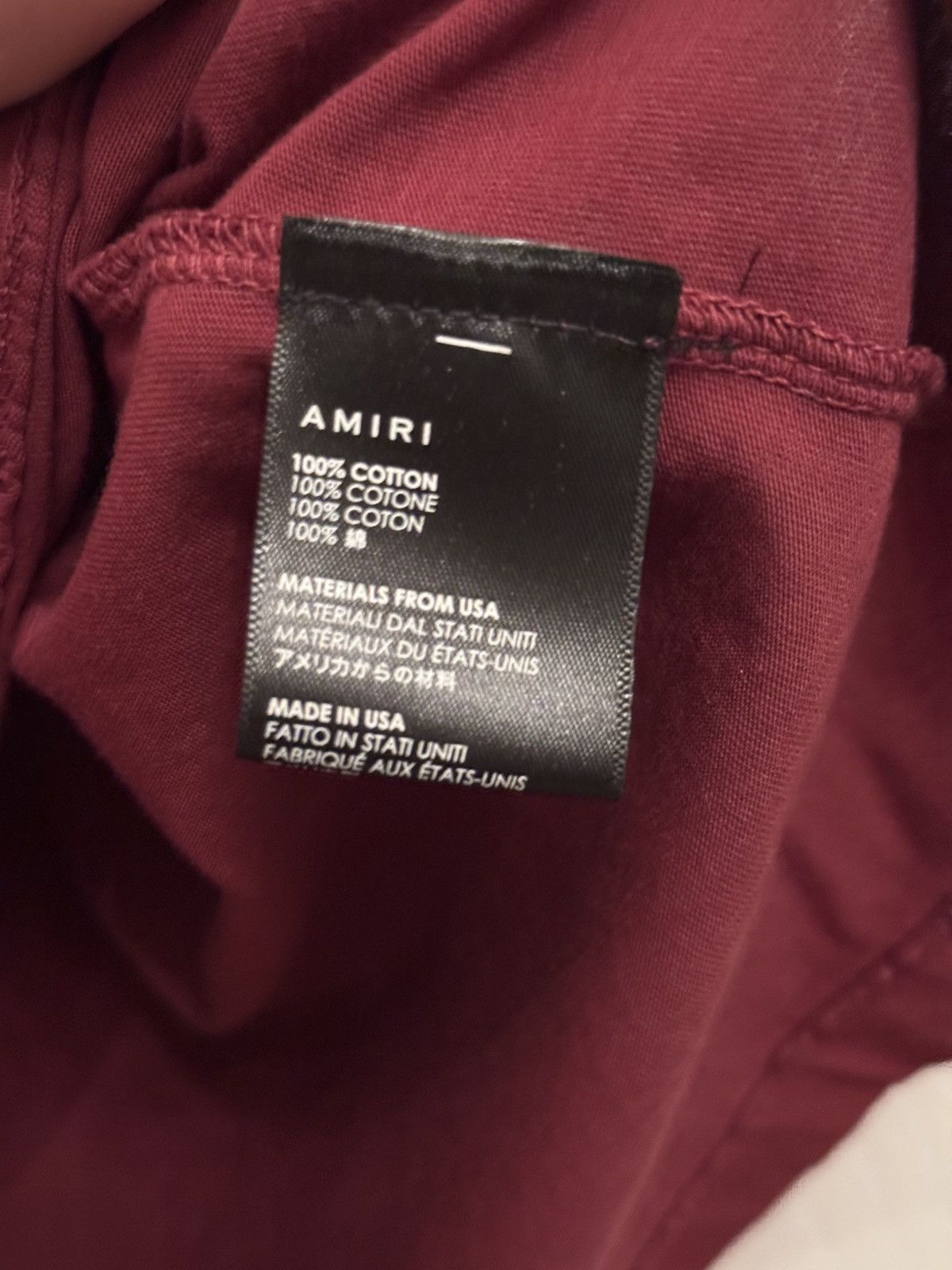 Amiri AMIRI College Logo Print T-shirt Size US M / EU 48-50 / 2 - 4 Thumbnail